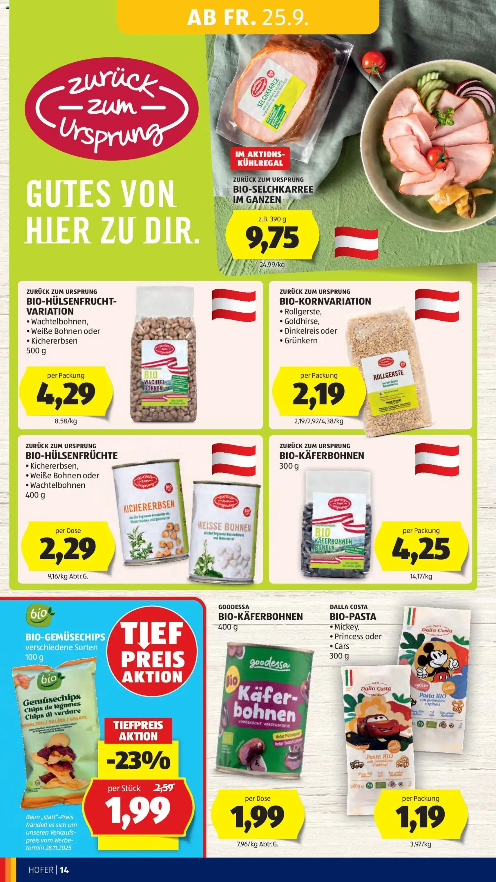Hofer Flugblatt - Gültiger Prospekt ab 25.09.2026, Seite 20 von insgesamt 49