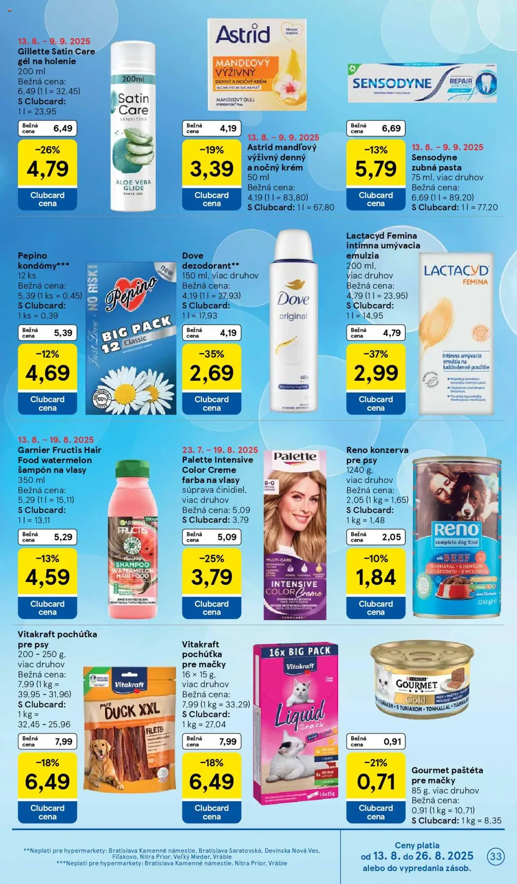Tesco Hypermarket - leták - platný leták od 13.08.2025 strana 33 z 43