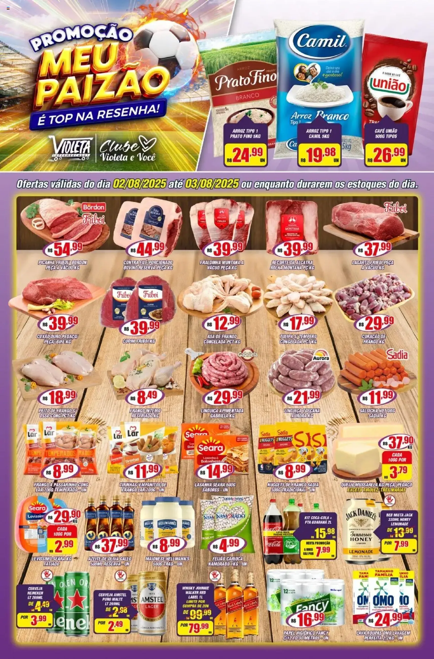 Violeta Supermercados - Ofertas da semana - folheto válido a partir de 02/08/2025 página 1 de 4