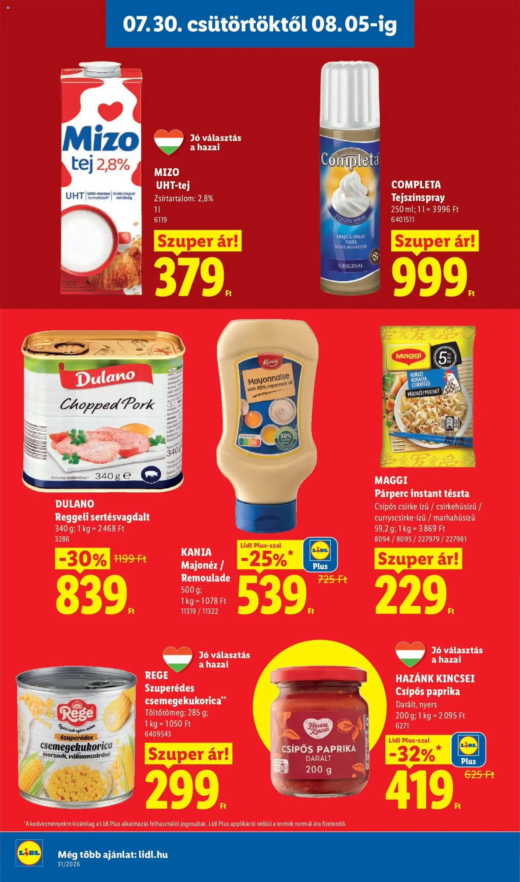 Lidl akciós újság - 2026.07.30. érvényes szórólap 14 oldal 58 oldalból