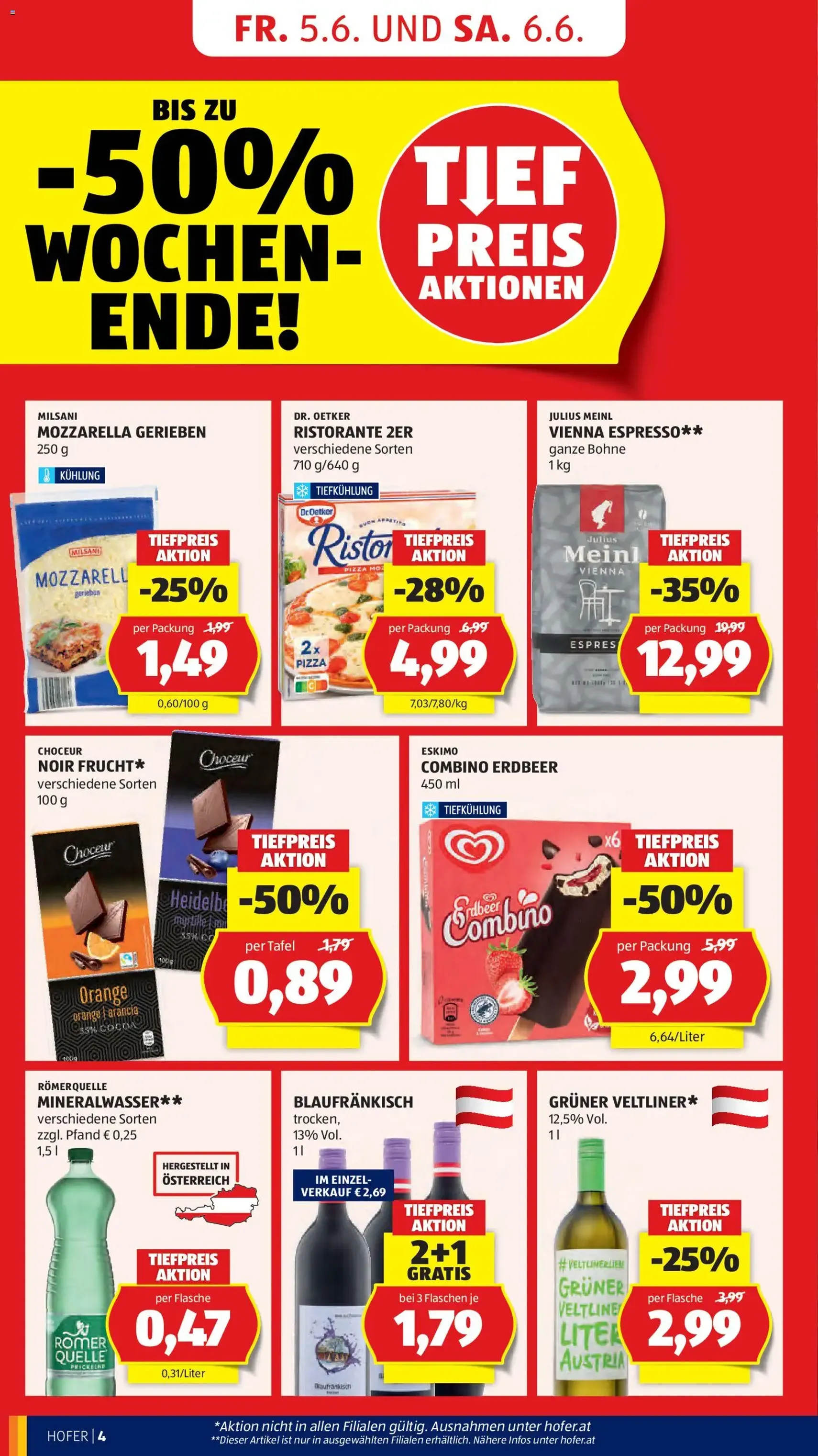 Hofer Flugblatt - Gültiger Prospekt ab 03.06.2026, Seite 6 von insgesamt 42