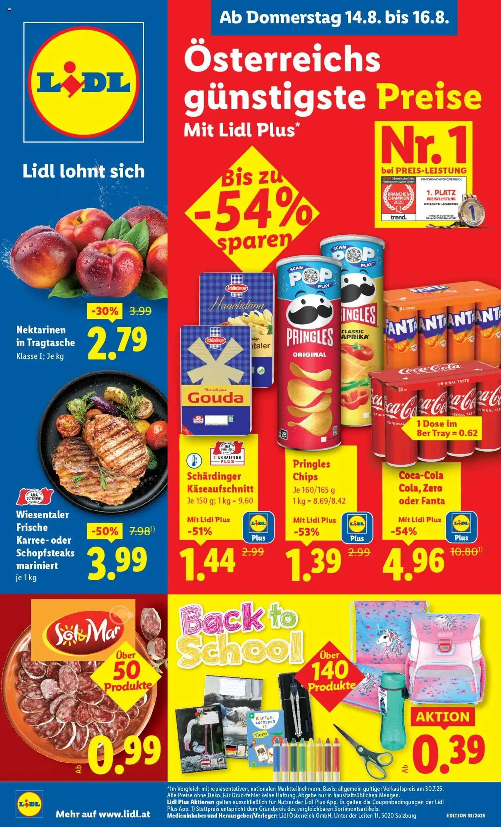Lidl Flugblatt - Gültiger Prospekt ab 14.08.2025, Seite 1 von insgesamt 42 Lidl Flugblatt - Gültiger Prospekt ab 14.08.2025, Seite 1 von insgesamt 42