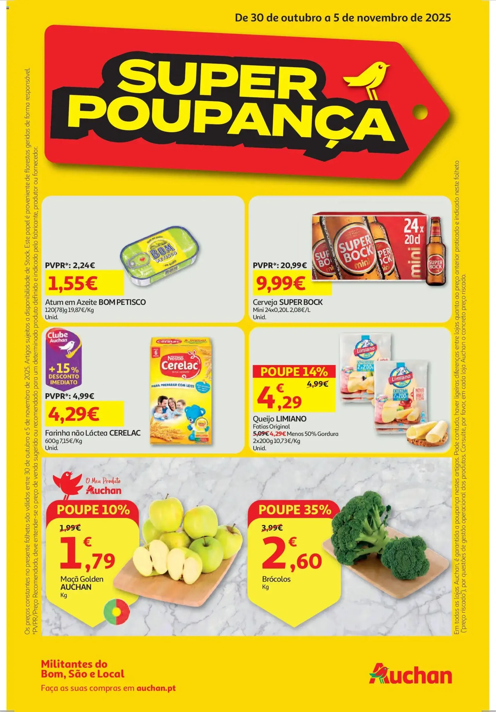 Auchan folheto - folheto válido a partir de 30/10/2025 página 1 de 40 Auchan folheto - folheto válido a partir de 30/10/2025 página 1 de 40