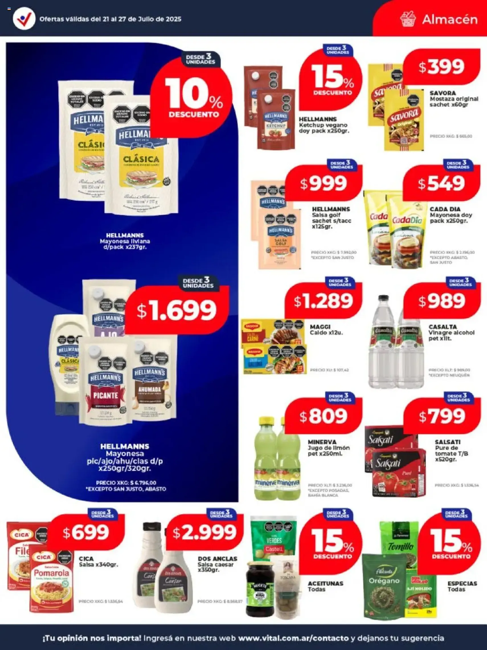 Vital ofertas - folleto válido desde 21/07/2025 página 15 de 24 Vital ofertas - folleto válido desde 21/07/2025 página 15 de 24
