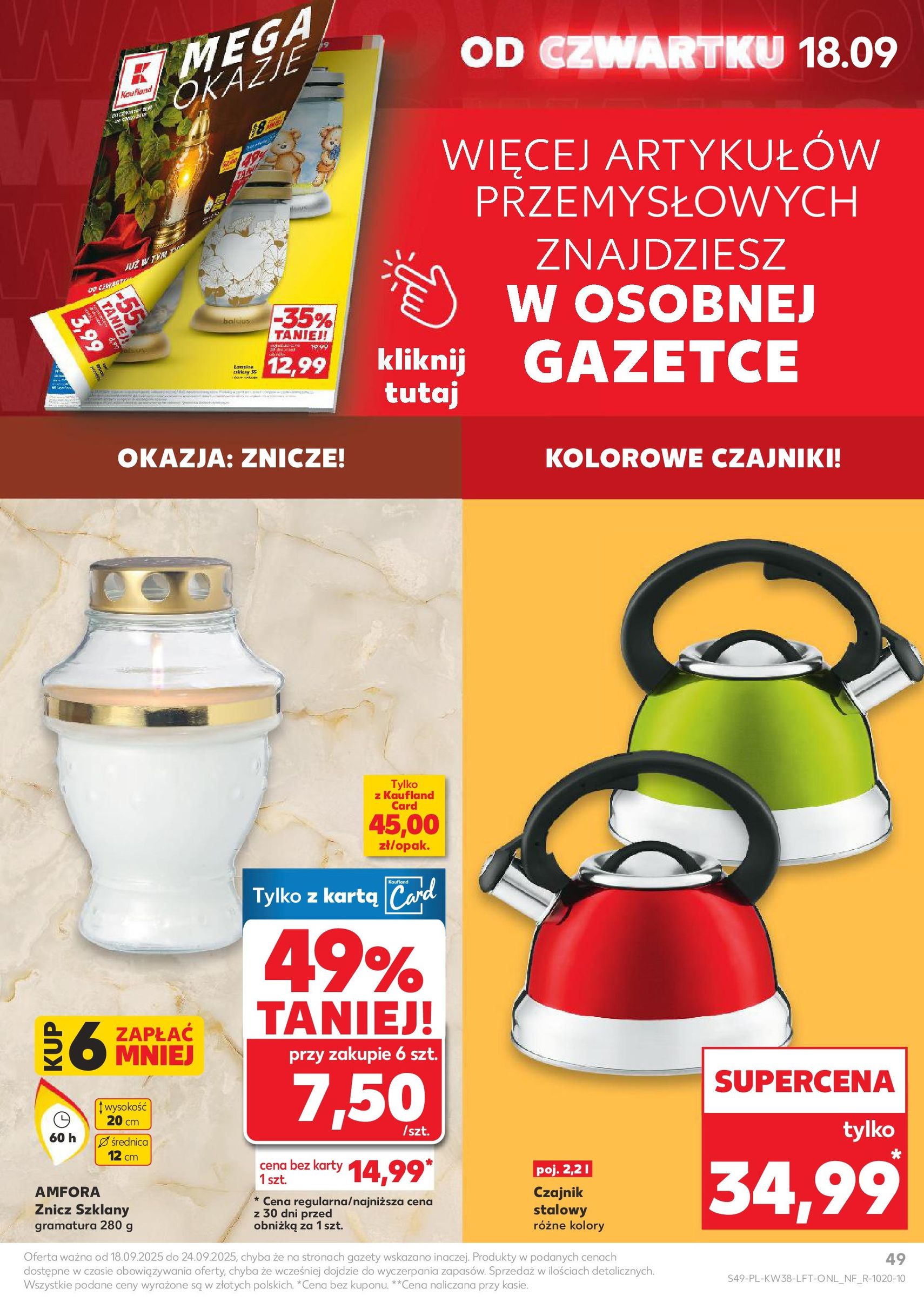 Kaufland gazetka - ważny gazetka od 18.09.2025 strona 49 z 51