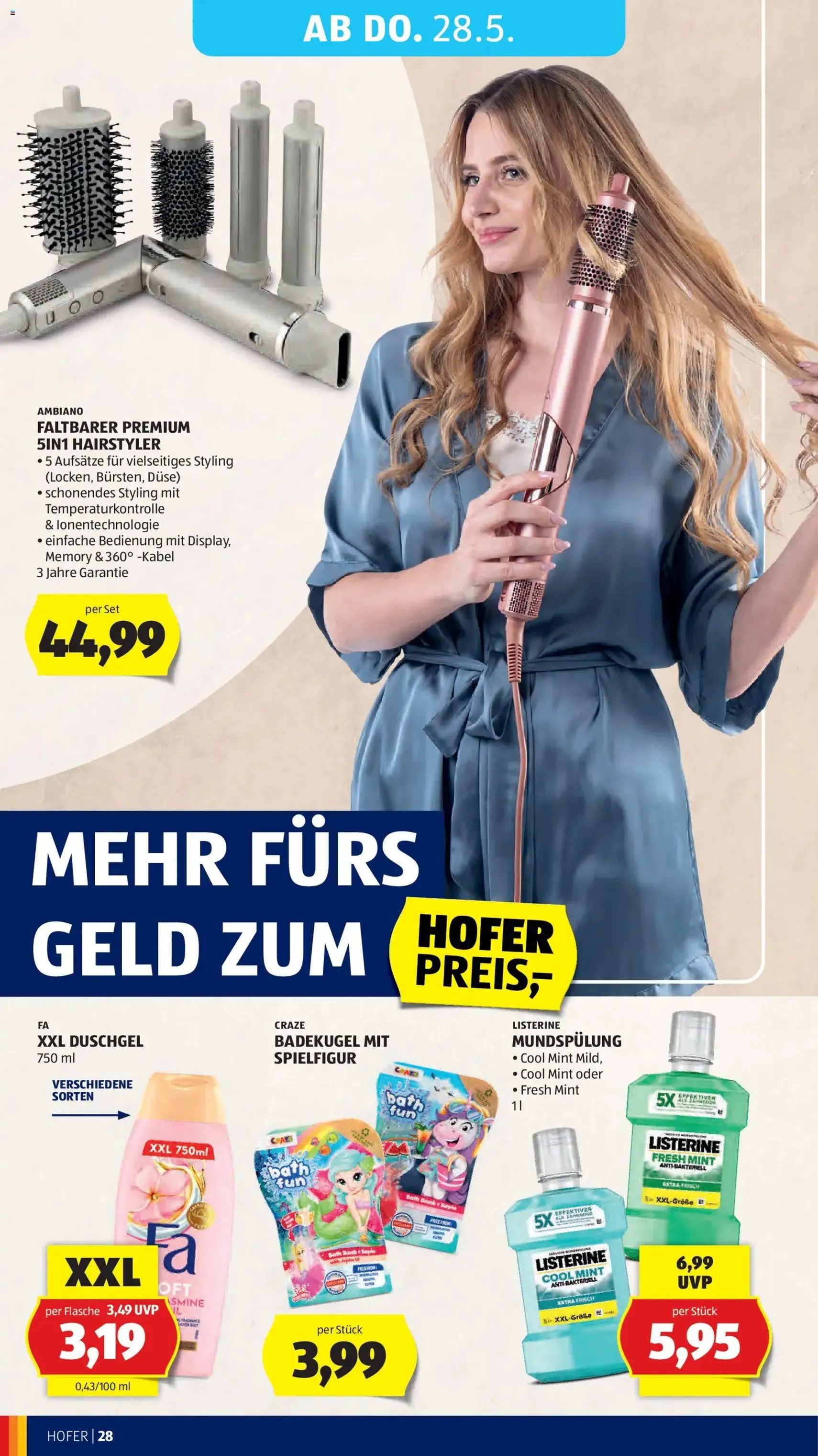 Hofer Flugblatt - Gültiger Prospekt ab 22.05.2026, Seite 34 von insgesamt 46