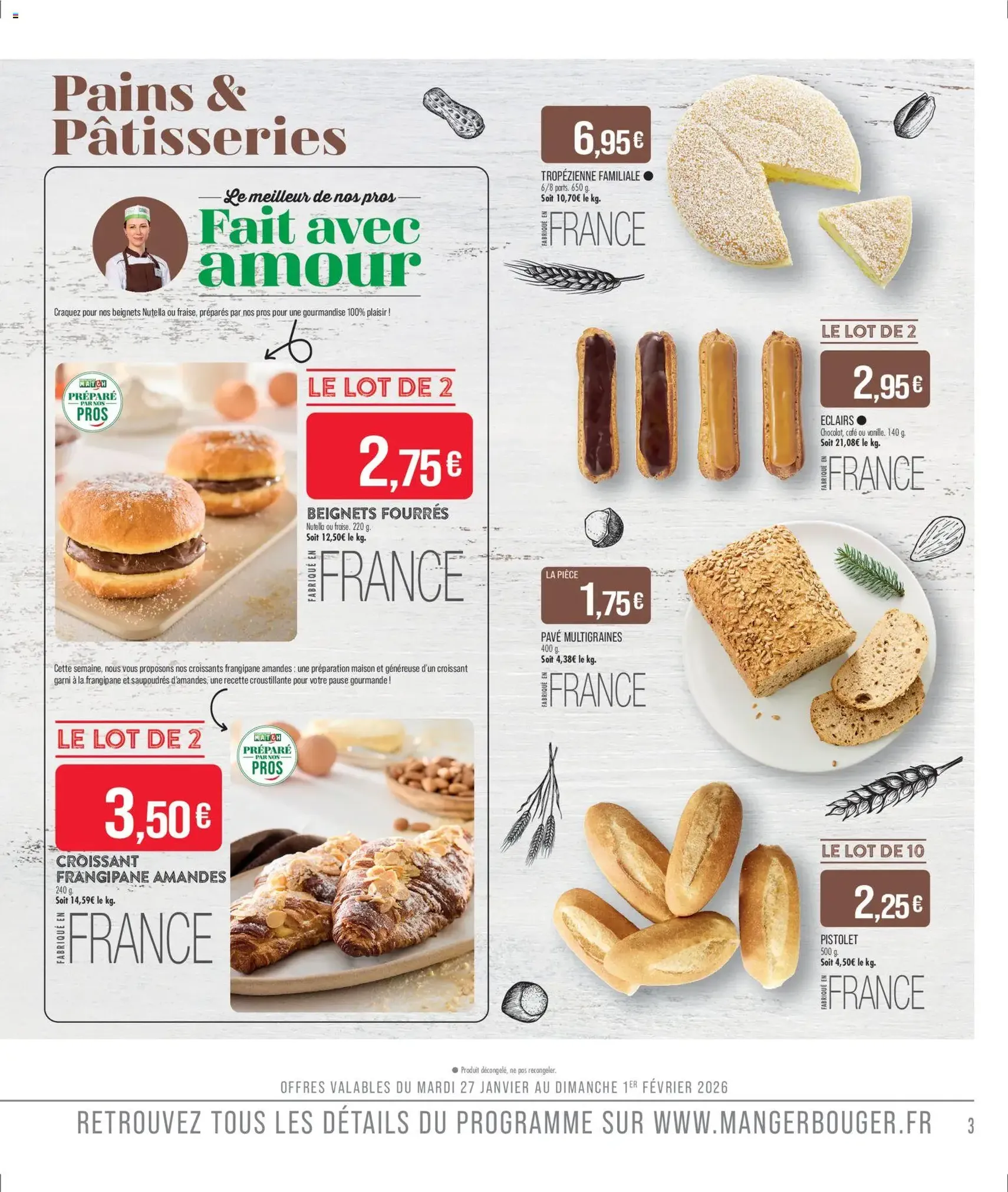 Match Supermarché catalogue - brochure valable à partir du 27/01/2026, page 3 sur 20