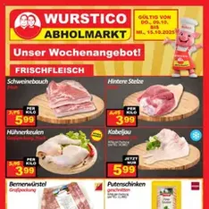 Wurstico Abholmarkt Flugblatt - Prospekt Vorschau gültig ab 09.10.2025
