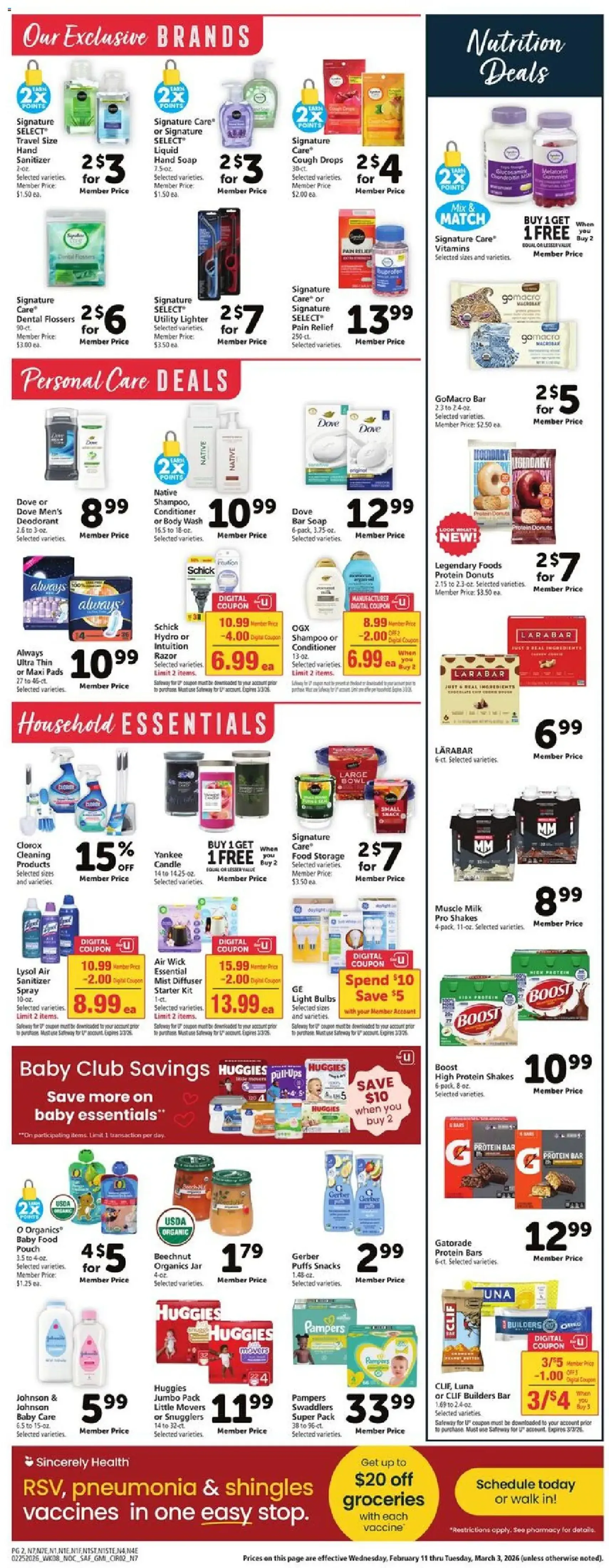 Safeway Weekly Ad - valid flyer from 02/25/2026, page 7 of 8