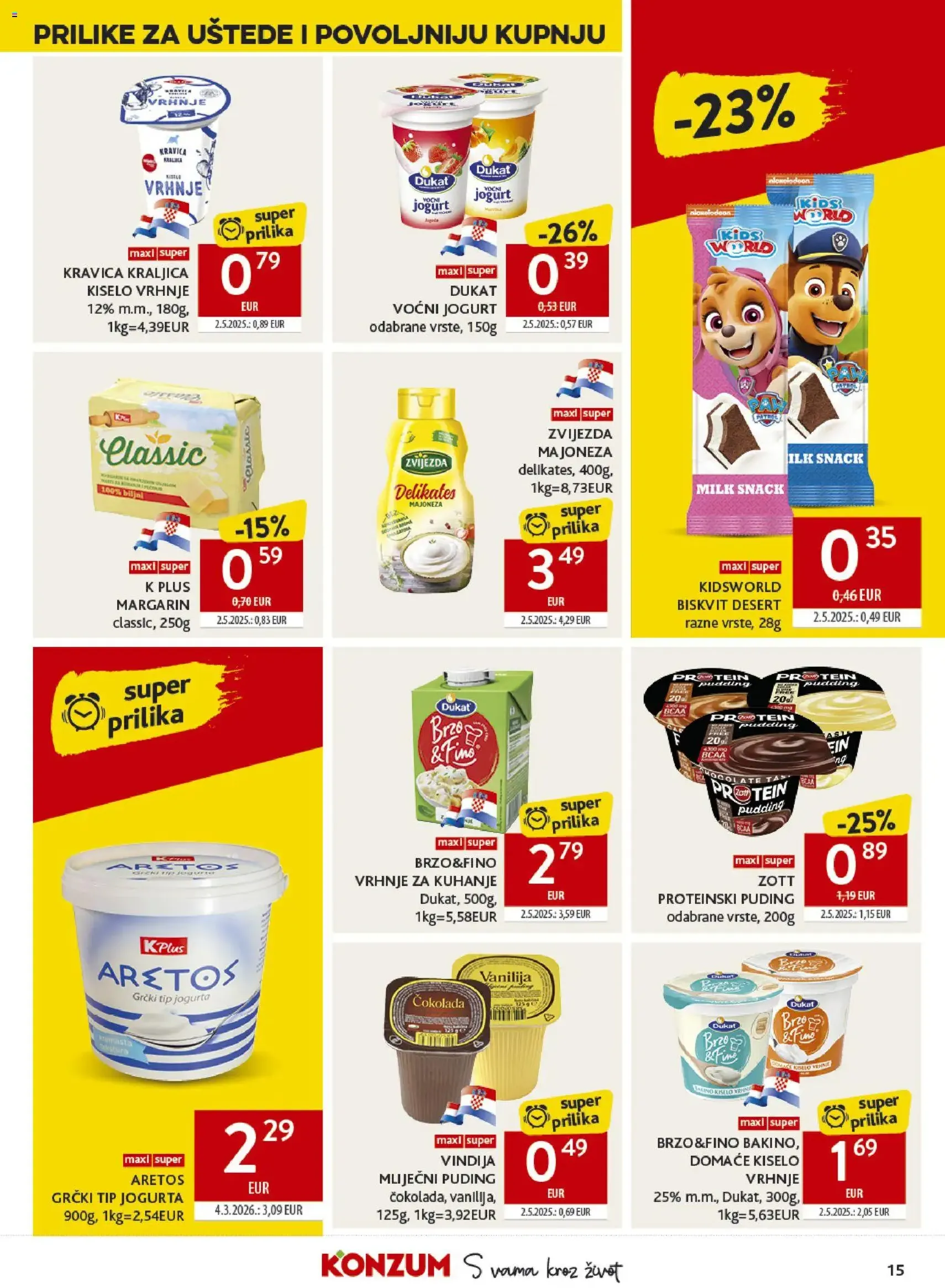 Konzum HR akciós újság - 2026.07.29. érvényes szórólap 15 oldal 40 oldalból