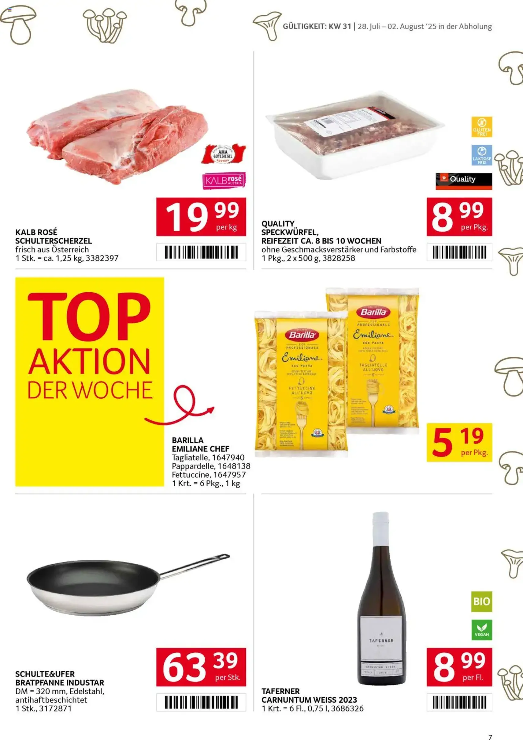 Transgourmet Flugblatt - Gültiger Prospekt ab 27.07.2025, Seite 7 von insgesamt 28 Transgourmet Flugblatt - Gültiger Prospekt ab 27.07.2025, Seite 7 von insgesamt 28
