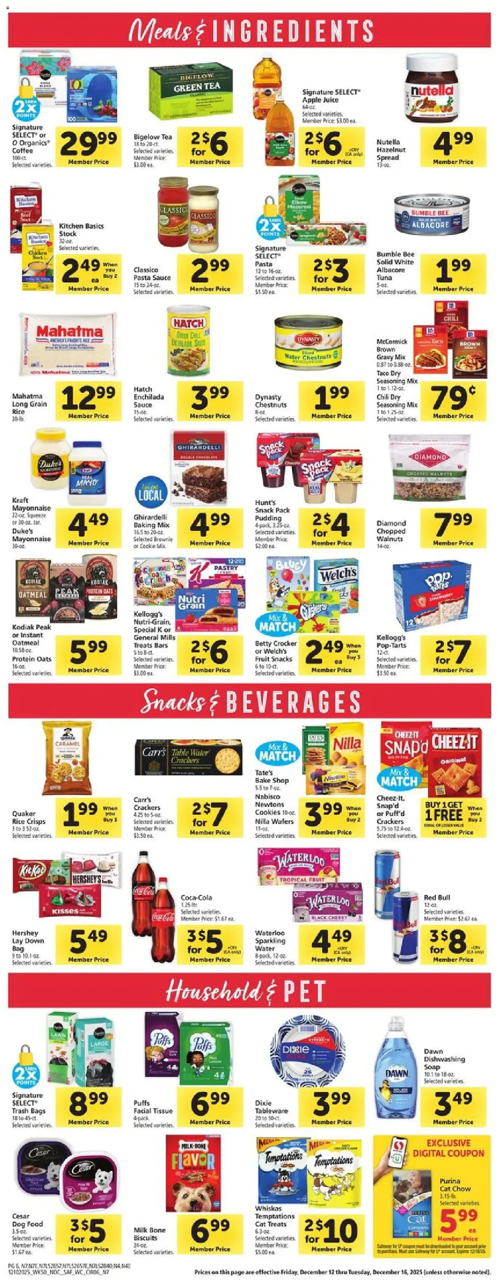 Safeway Weekly Ad - valid flyer from 12/10/2025, page 6 of 11