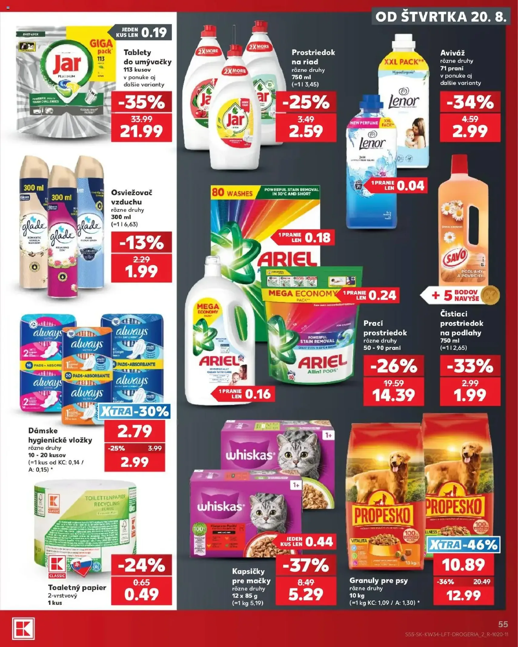 Kaufland leták - platný leták od 20.08.2026 strana 55 z 76