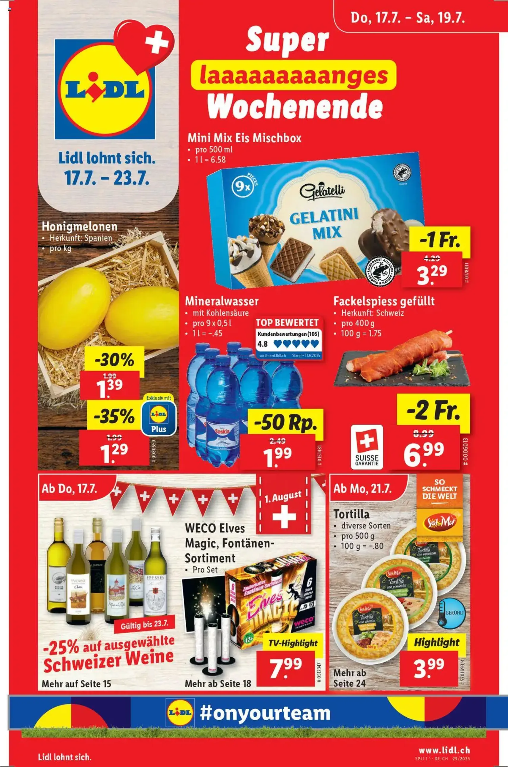 Lidl Aktionen - Gültiger Prospekt ab 17.07.2025, Seite 1 von insgesamt 34 Lidl Aktionen - Gültiger Prospekt ab 17.07.2025, Seite 1 von insgesamt 34