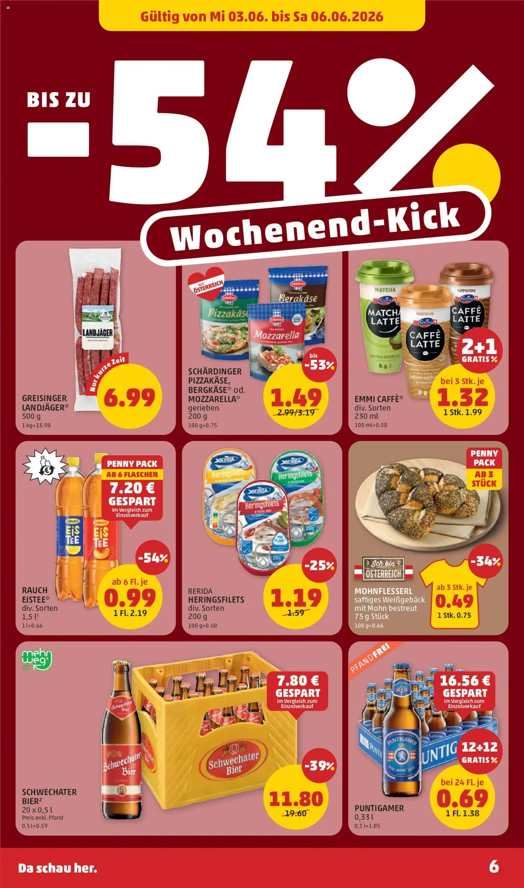 Penny Markt - Flugblatt - Gültiger Prospekt ab 03.06.2026, Seite 6 von insgesamt 32
