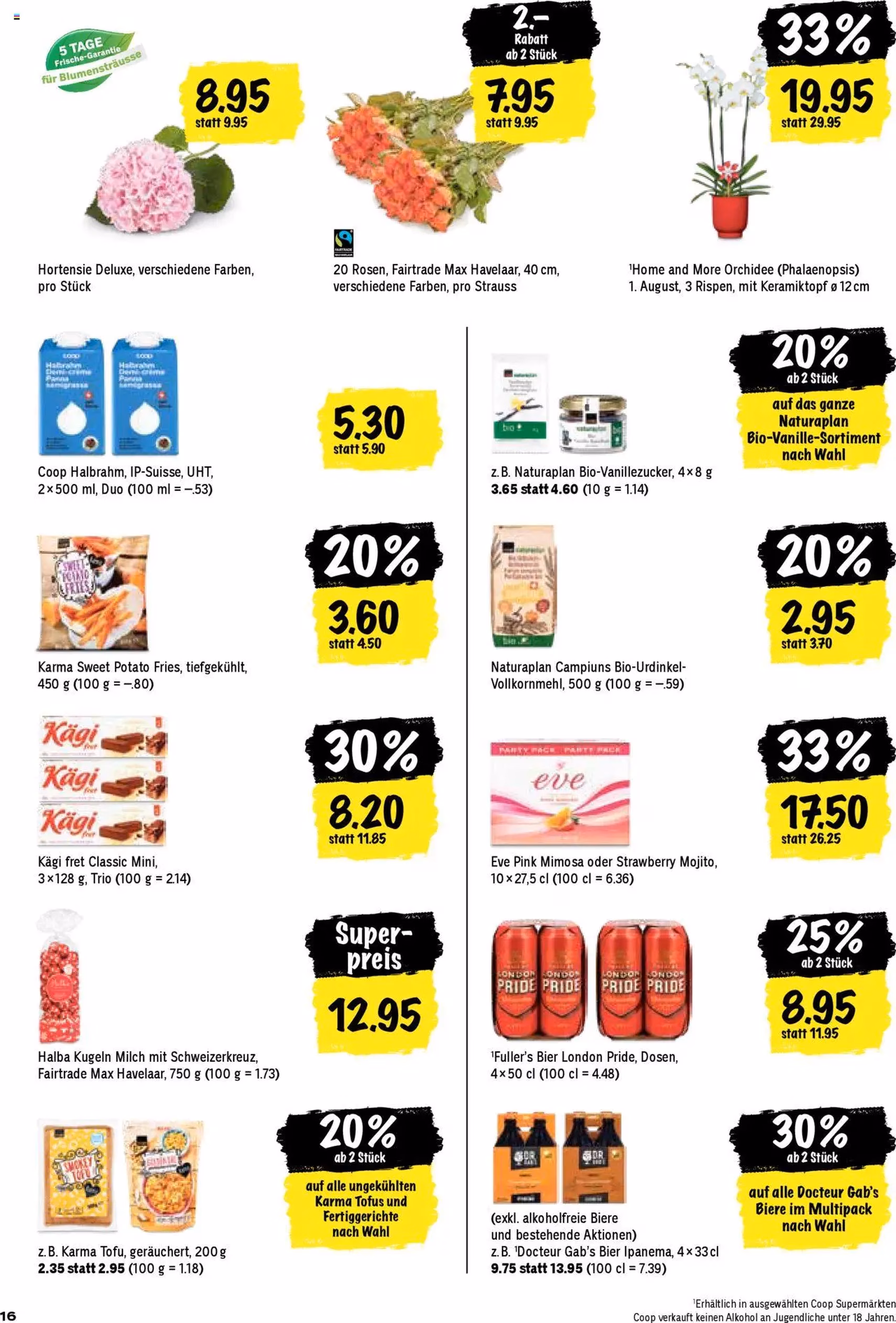 Coop Aktionen - Gültiger Prospekt ab 24.07.2025, Seite 16 von insgesamt 24 Coop Aktionen - Gültiger Prospekt ab 24.07.2025, Seite 16 von insgesamt 24