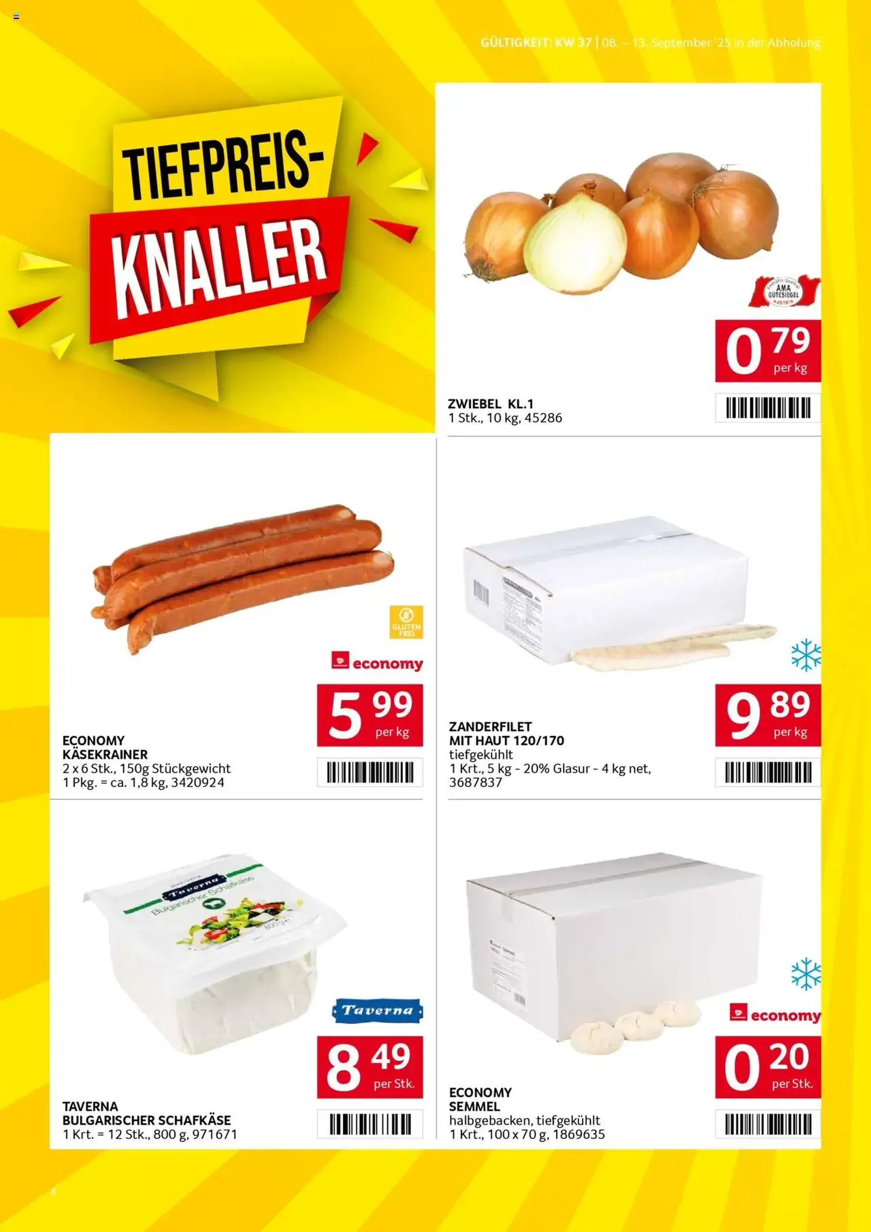 Transgourmet Flugblatt - Gültiger Prospekt ab 07.09.2025, Seite 4 von insgesamt 34