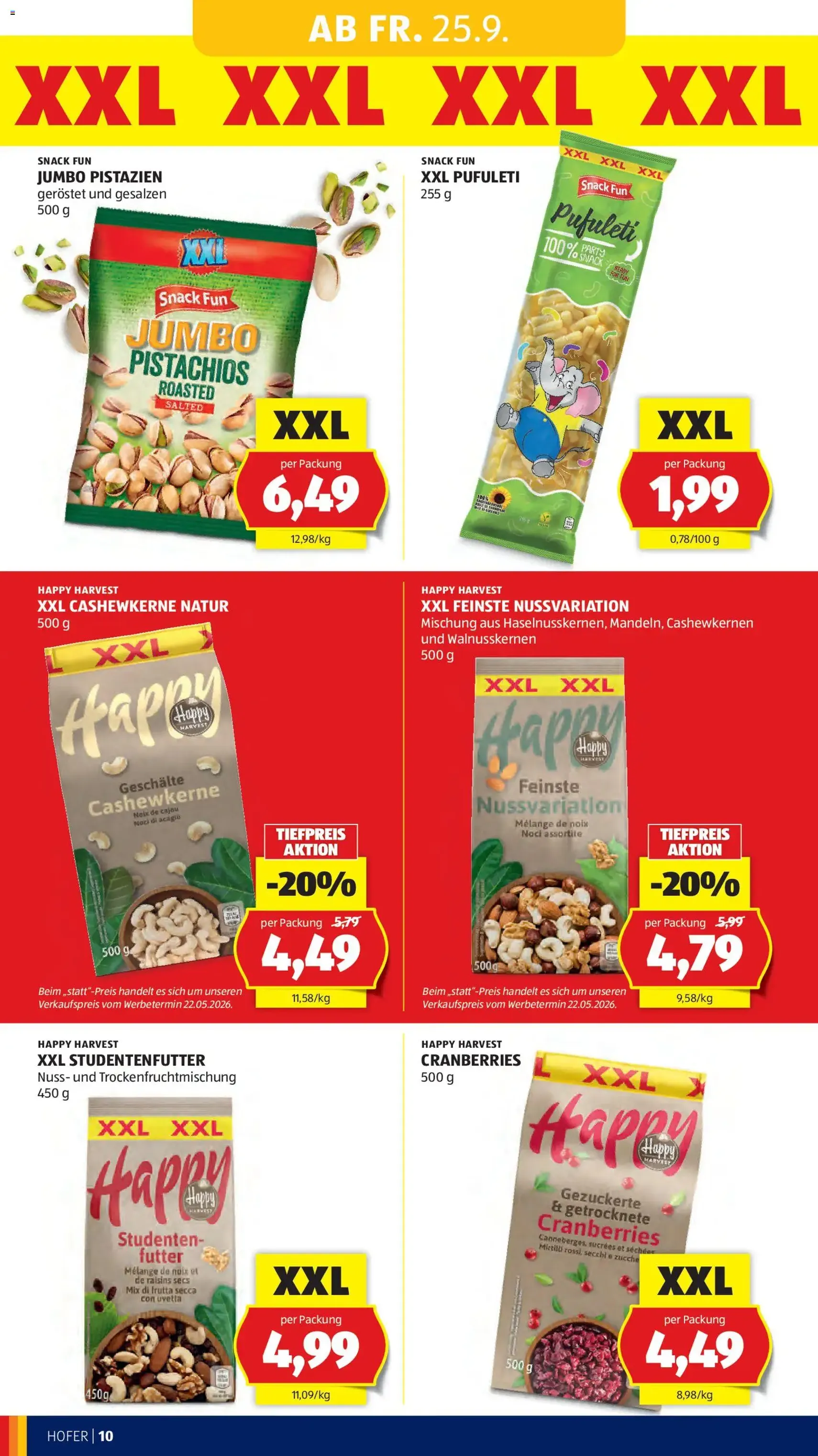Hofer Flugblatt - Gültiger Prospekt ab 25.09.2026, Seite 16 von insgesamt 49