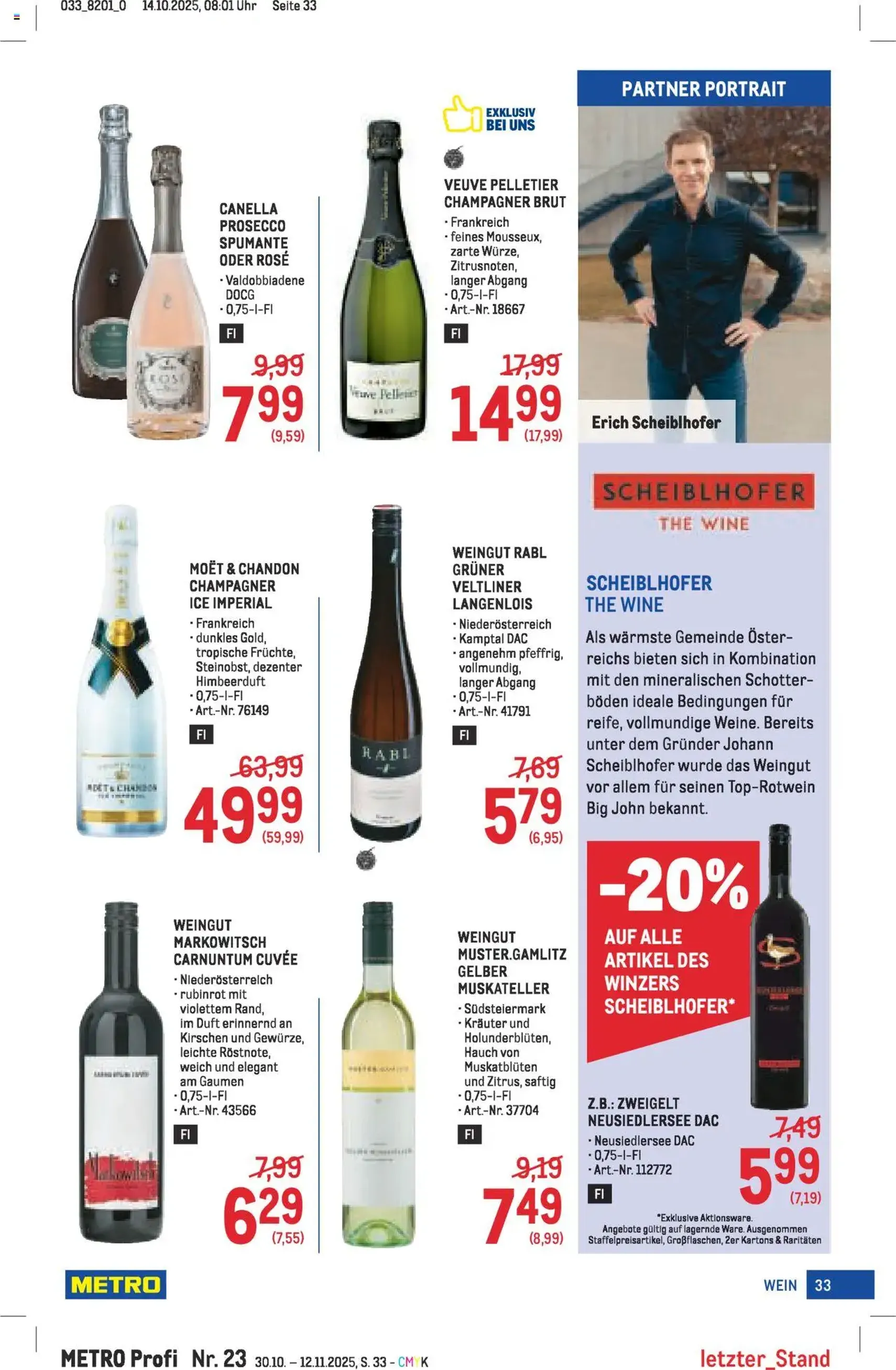 Metro angebote Profi - Gültiger Prospekt ab 30.10.2025, Seite 33 von insgesamt 64 Metro angebote Profi - Gültiger Prospekt ab 30.10.2025, Seite 33 von insgesamt 64