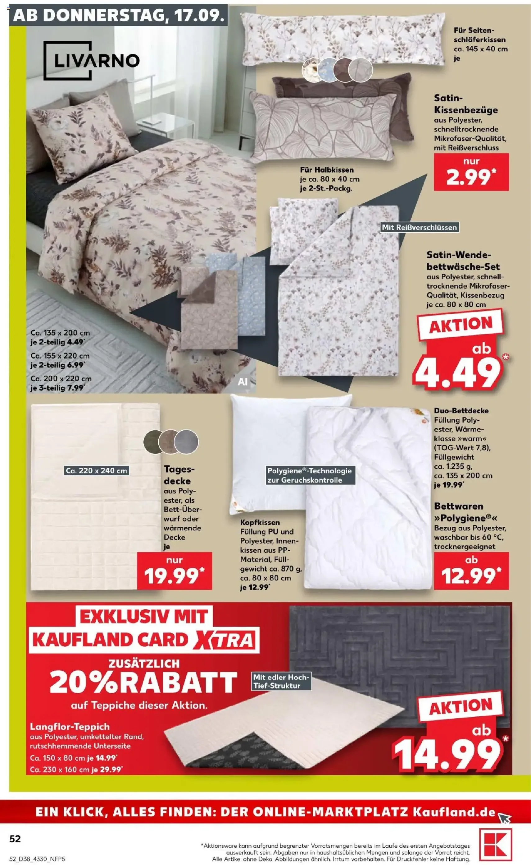 Kaufland Prospekt - Gültiger Prospekt ab 17.09.2026, Seite 52 von insgesamt 66
