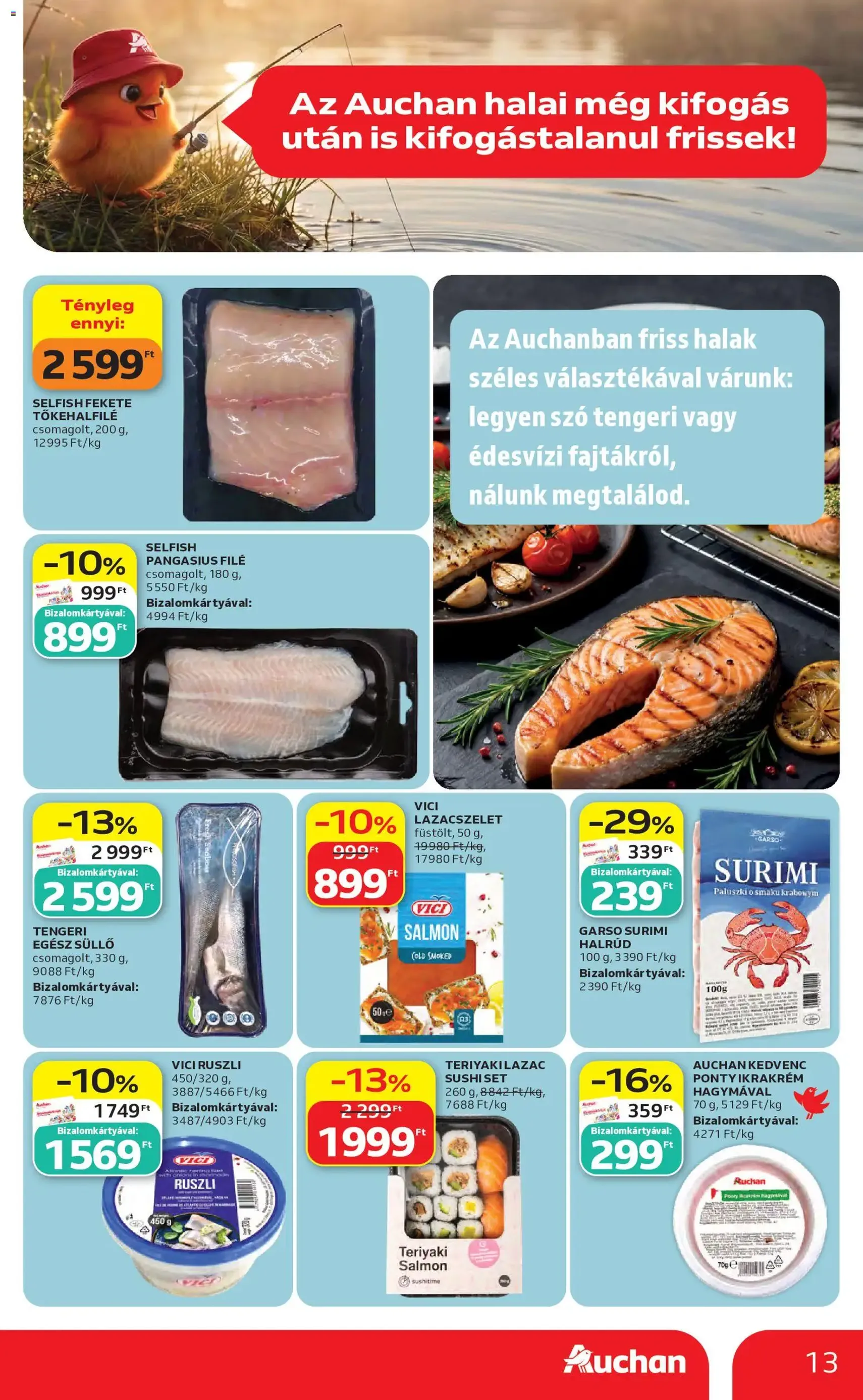 Auchan akciós újság - 2026.05.14. érvényes szórólap 13 oldal 58 oldalból