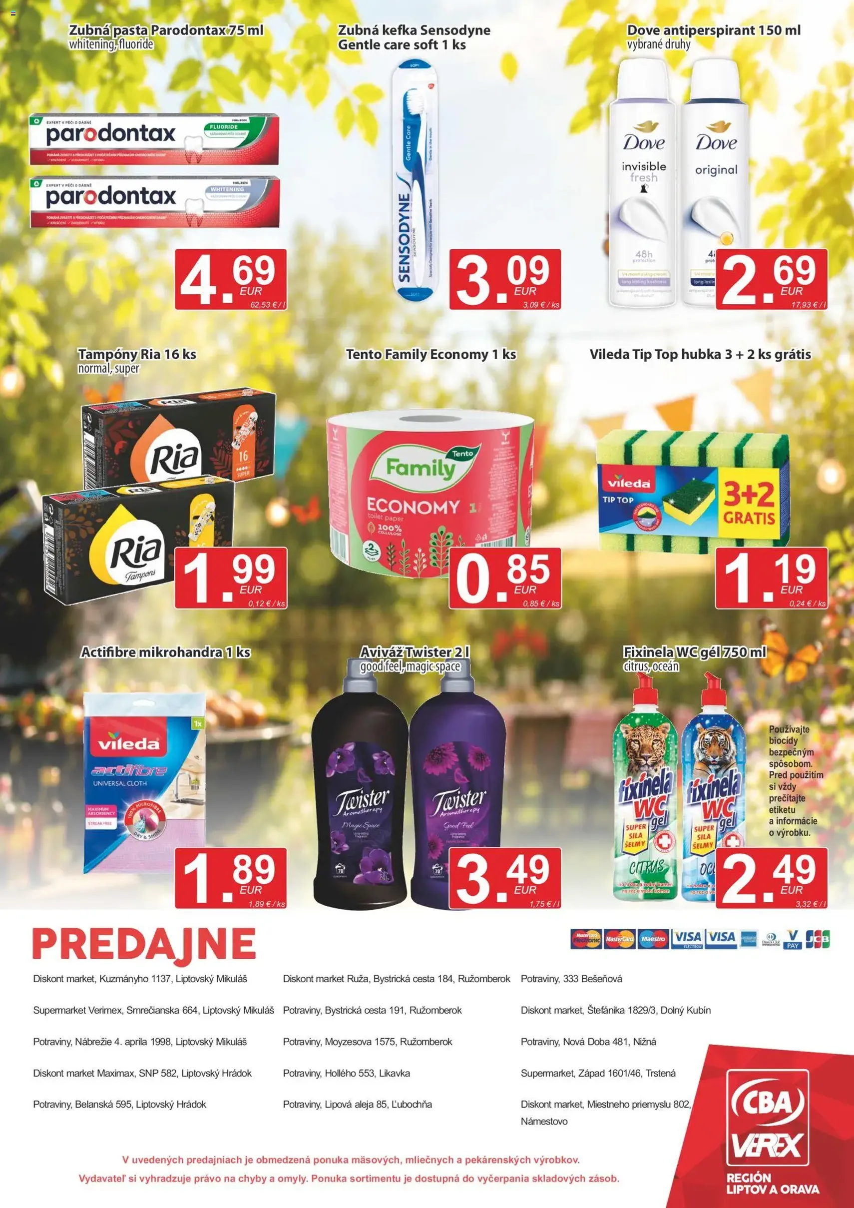 CBA Verex leták - platný leták od 18.06.2026 strana 12 z 12