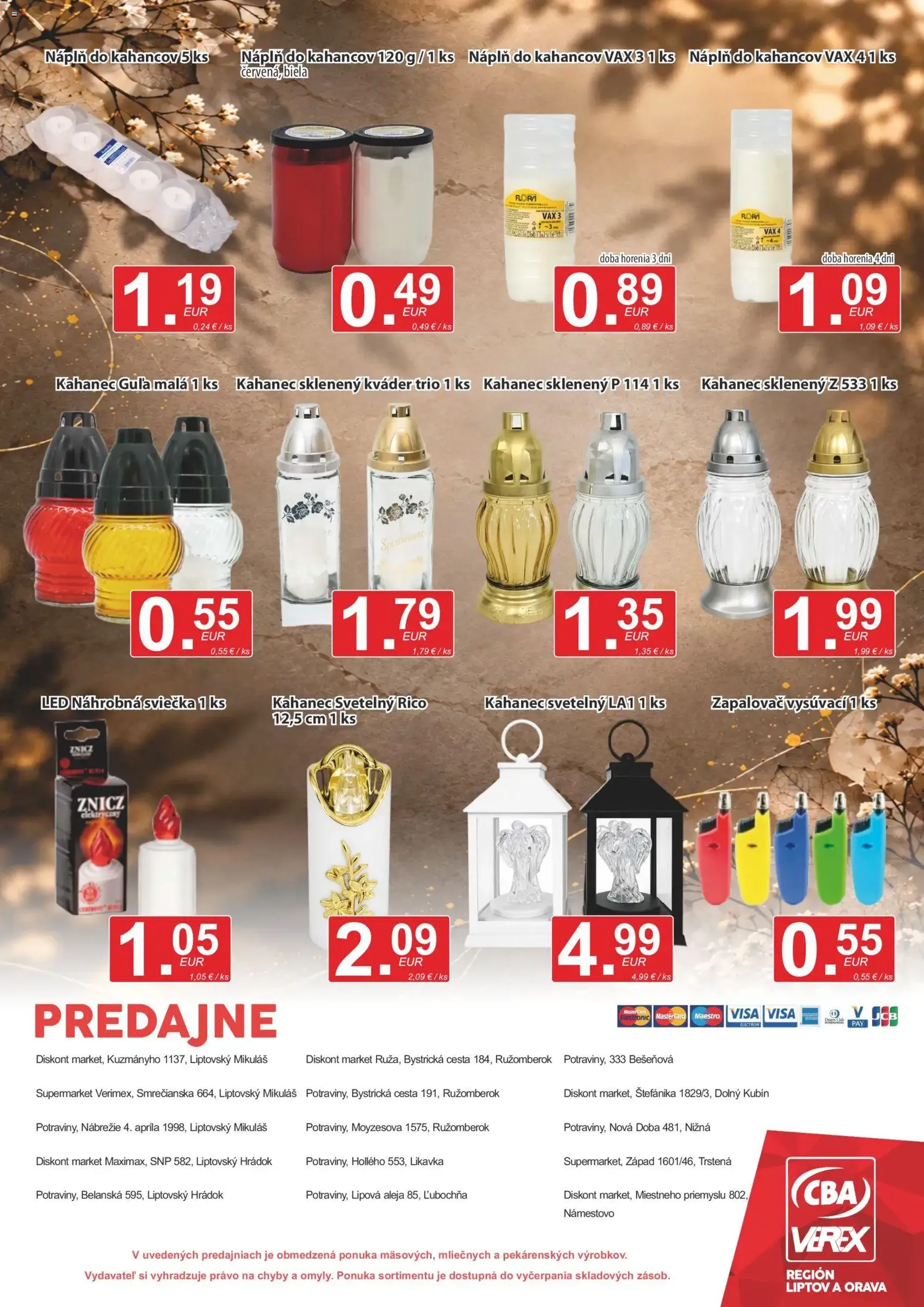 CBA Verex leták - platný leták od 15.10.2026 strana 12 z 12