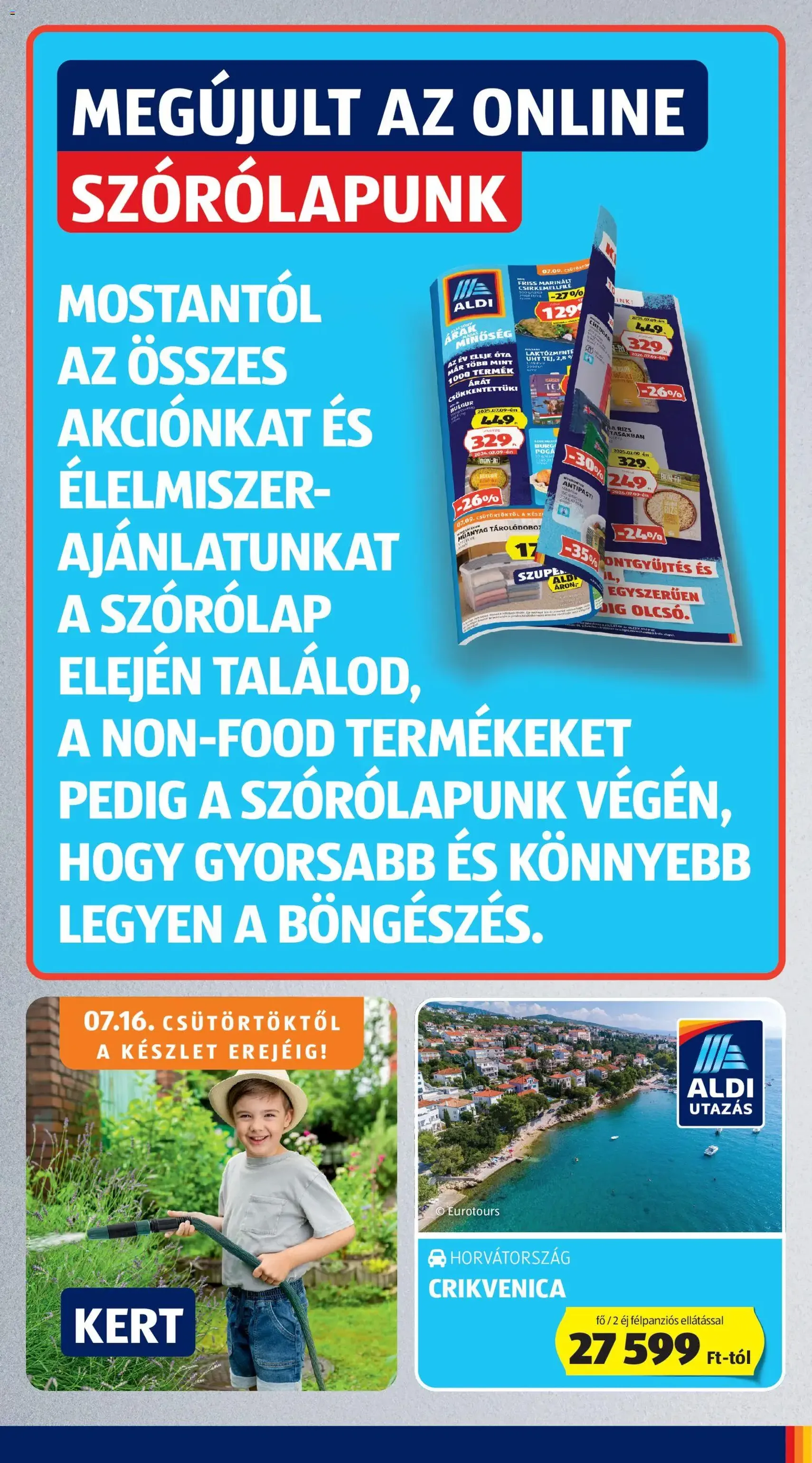 Aldi akciós újság - 2026.07.16. érvényes szórólap 7 oldal 38 oldalból