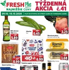 Fresh Leták - náhľad letáku platný od 09.10.2025