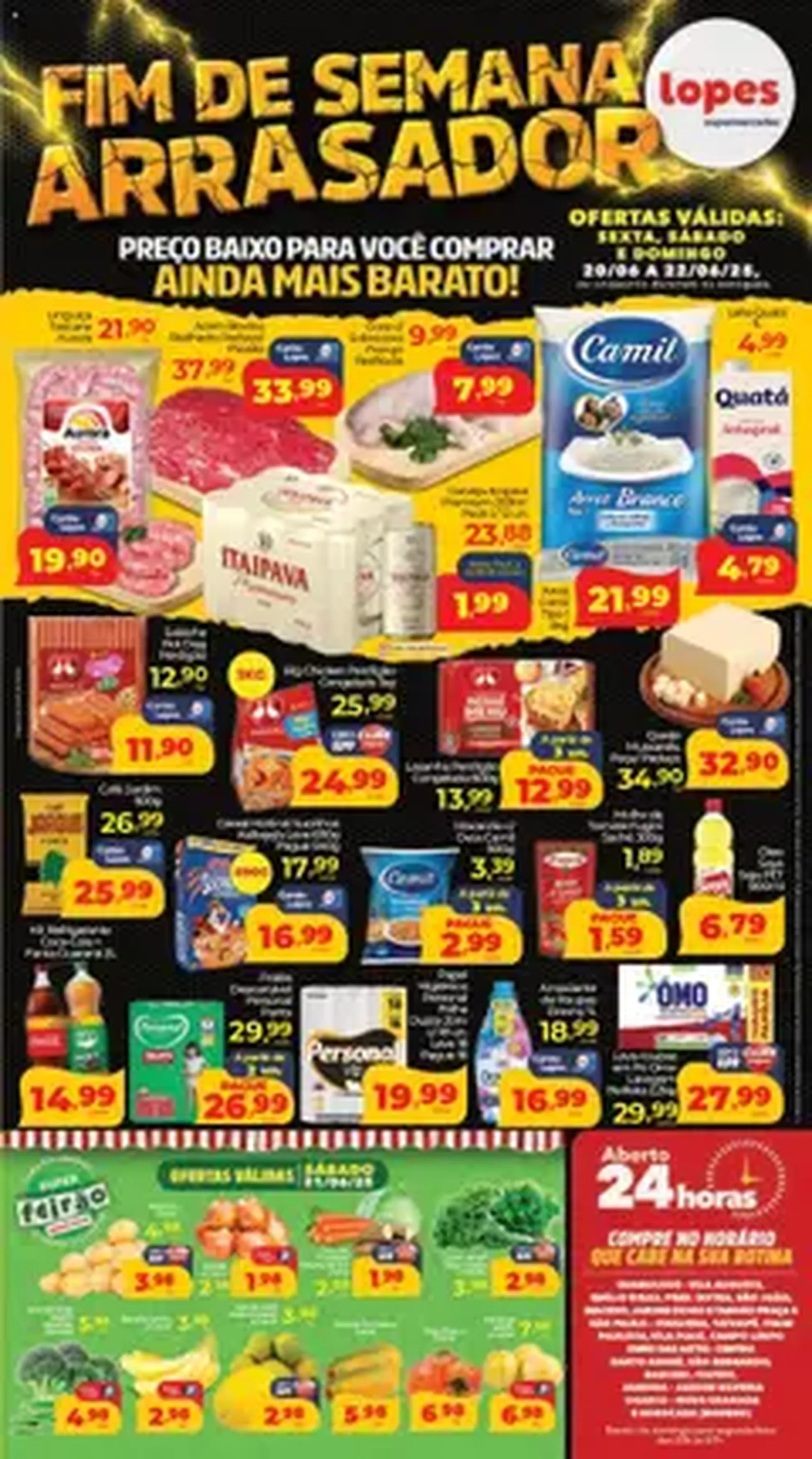 Lopes Supermercados - Ofertas da semana - folheto válido a partir de 20/06/2025 página 1 de 1