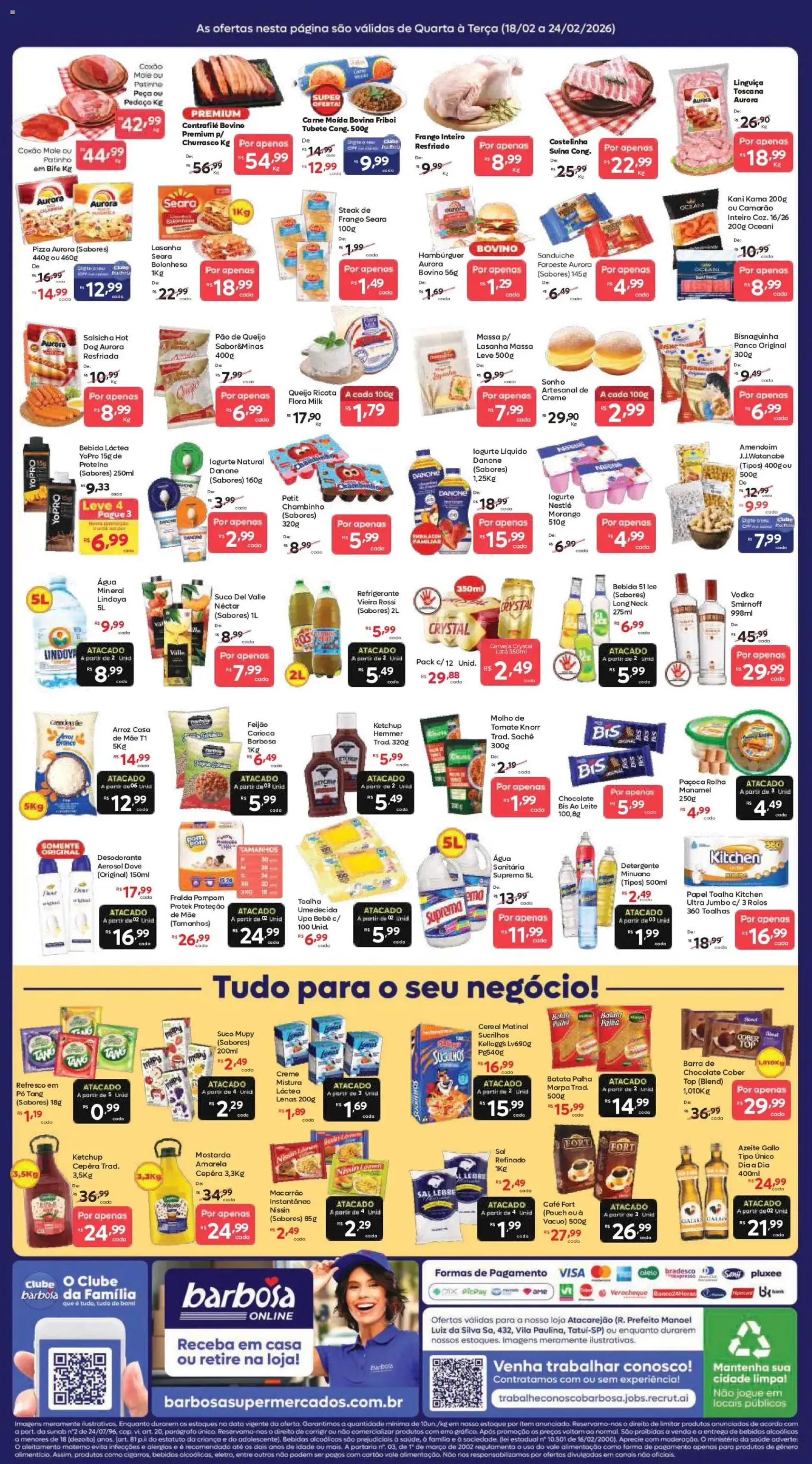 Barbosa Supermercados - Ofertas da semana - folheto válido a partir de 18/02/2026 página 2 de 2