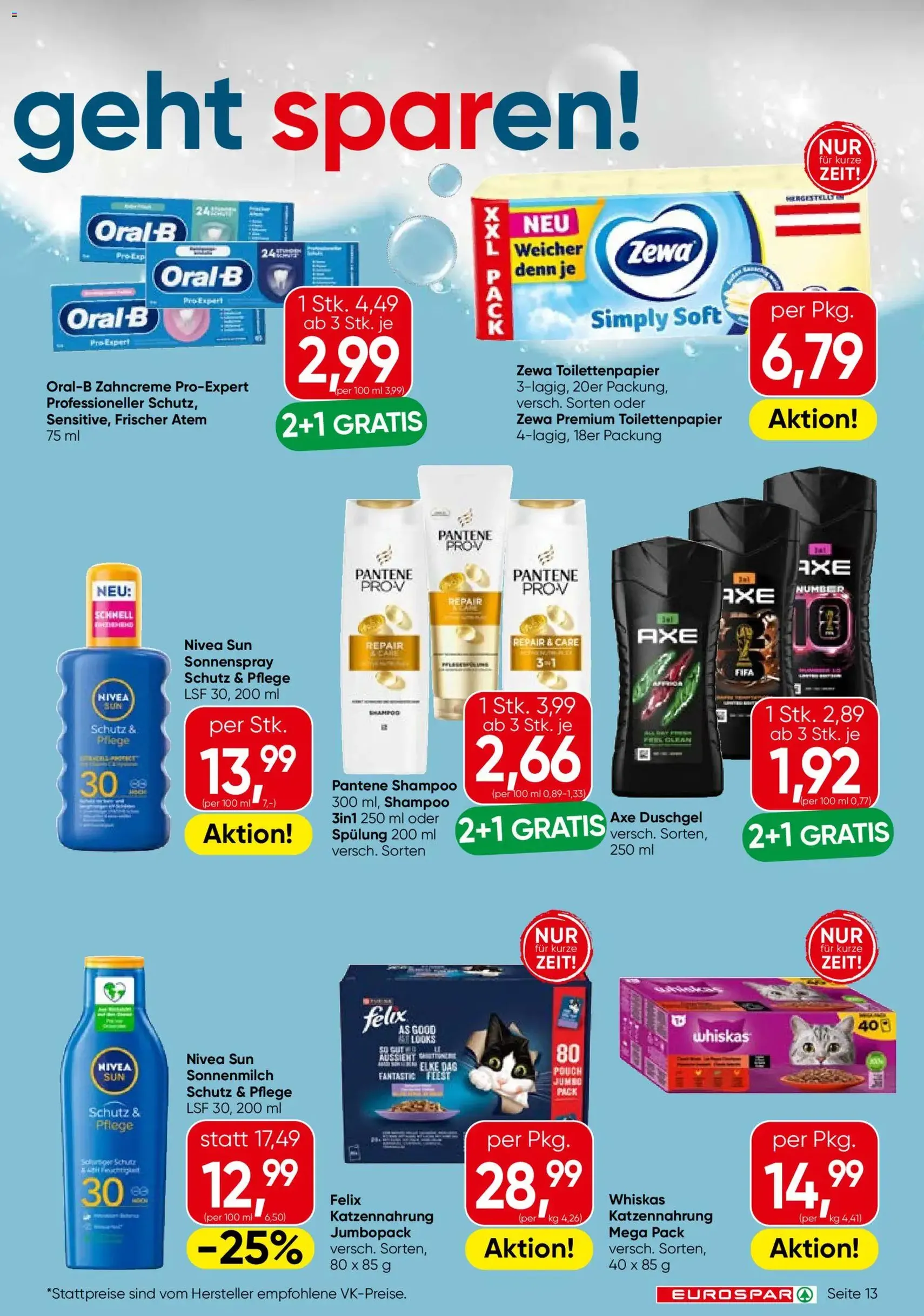 Eurospar Flugblatt - Gültiger Prospekt ab 07.05.2026, Seite 13 von insgesamt 16