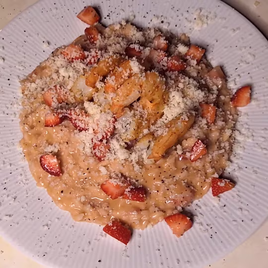 Anteprima ricetta Risotto estivo con le fragole