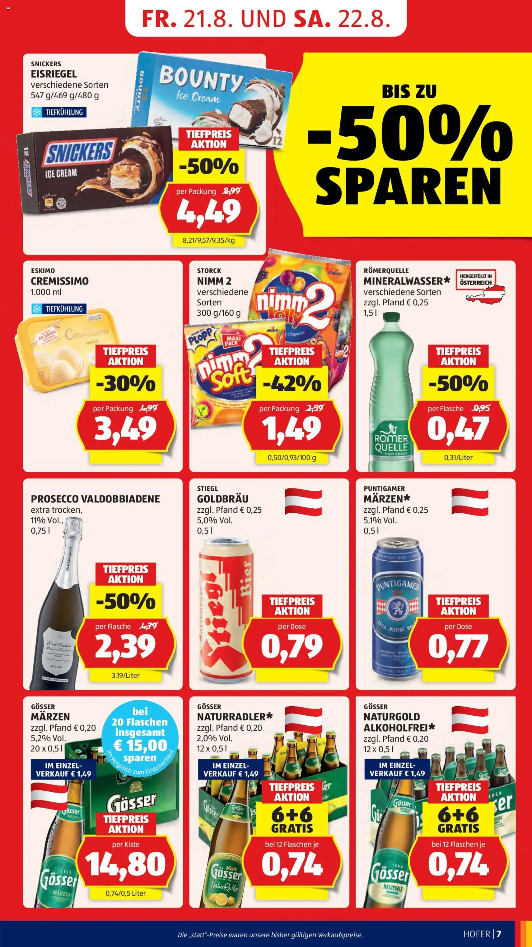 Hofer Flugblatt - Gültiger Prospekt ab 21.08.2026, Seite 17 von insgesamt 46