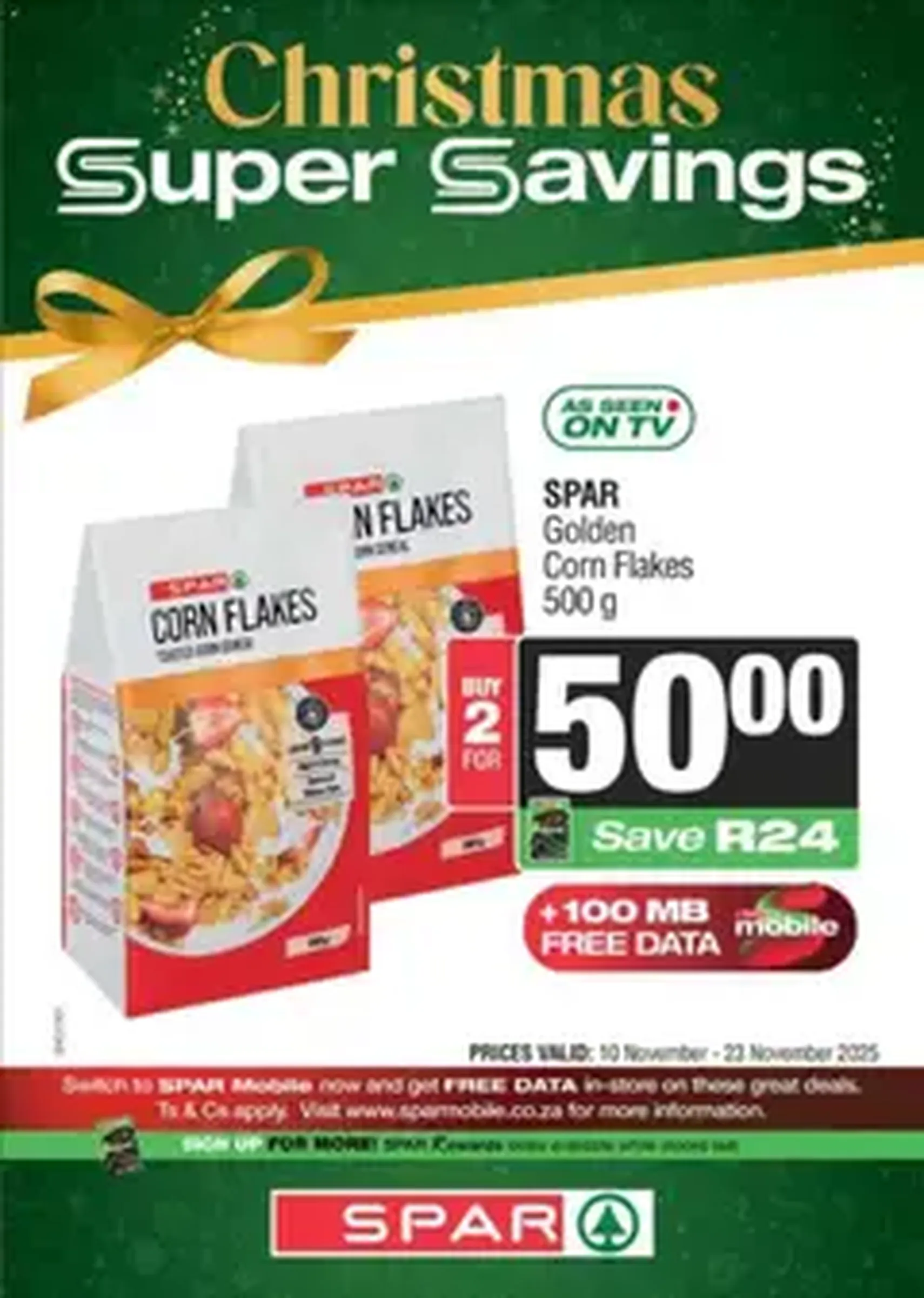 Spar Specials - valid flyer from 10/11/2025, page 1 of 1