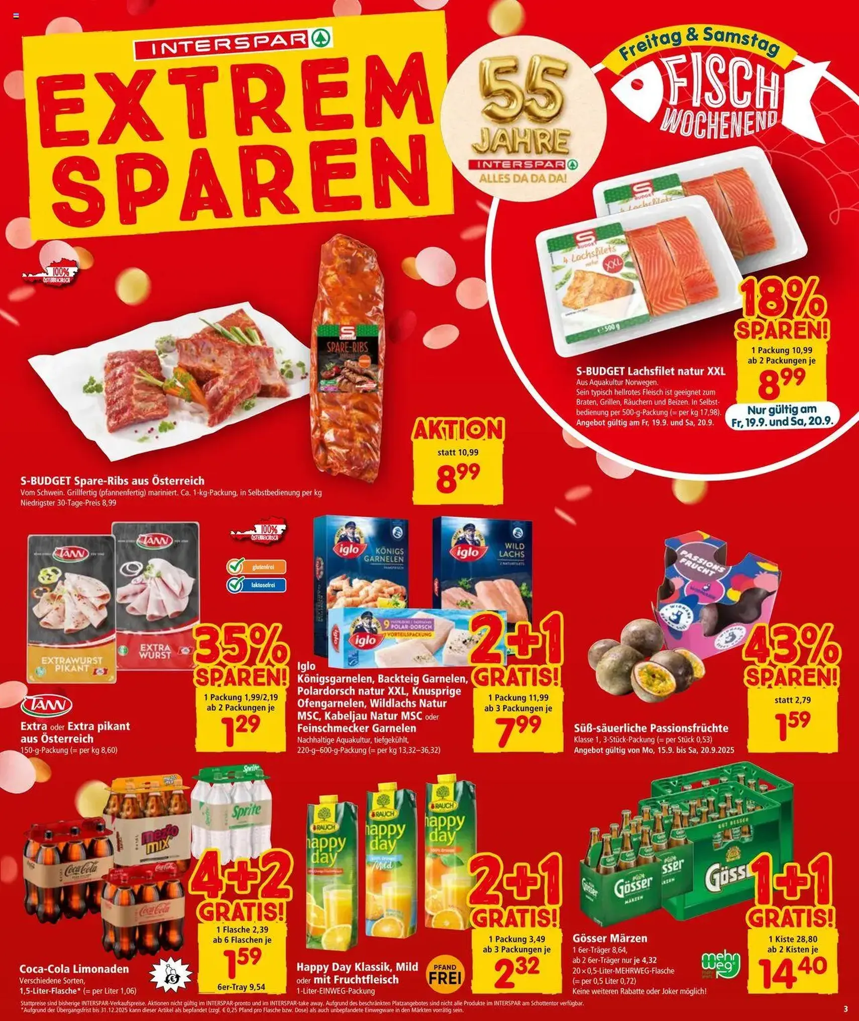 Interspar Flugblatt - Gültiger Prospekt ab 18.09.2025, Seite 3 von insgesamt 16