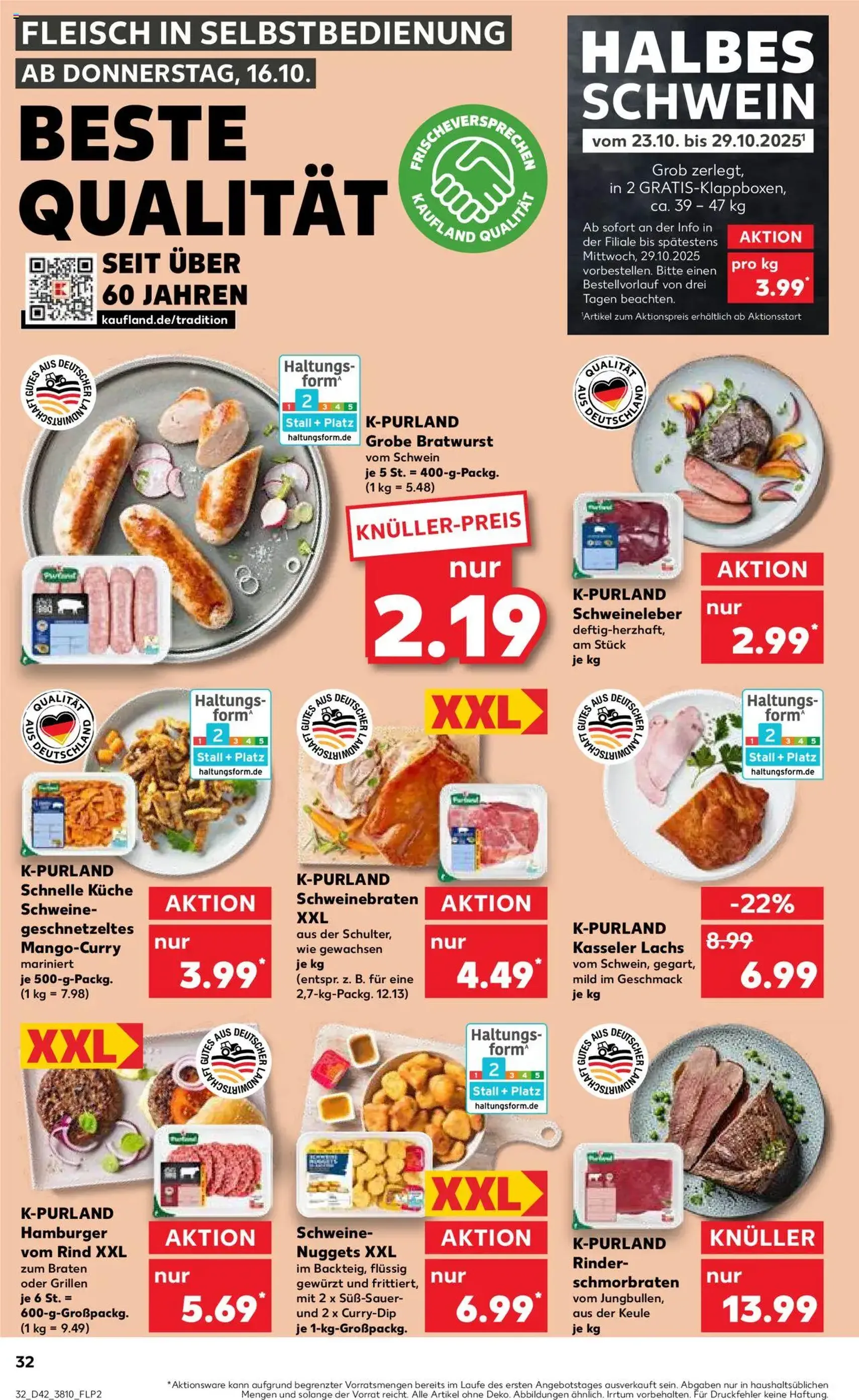 Kaufland Prospekt - Gültiger Prospekt ab 16.10.2025, Seite 32 von insgesamt 64 Kaufland Prospekt - Gültiger Prospekt ab 16.10.2025, Seite 32 von insgesamt 64