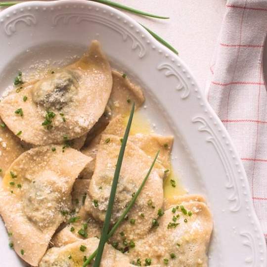 Anteprima ricetta Schlutzkrapfen (ravioli tirolesi)