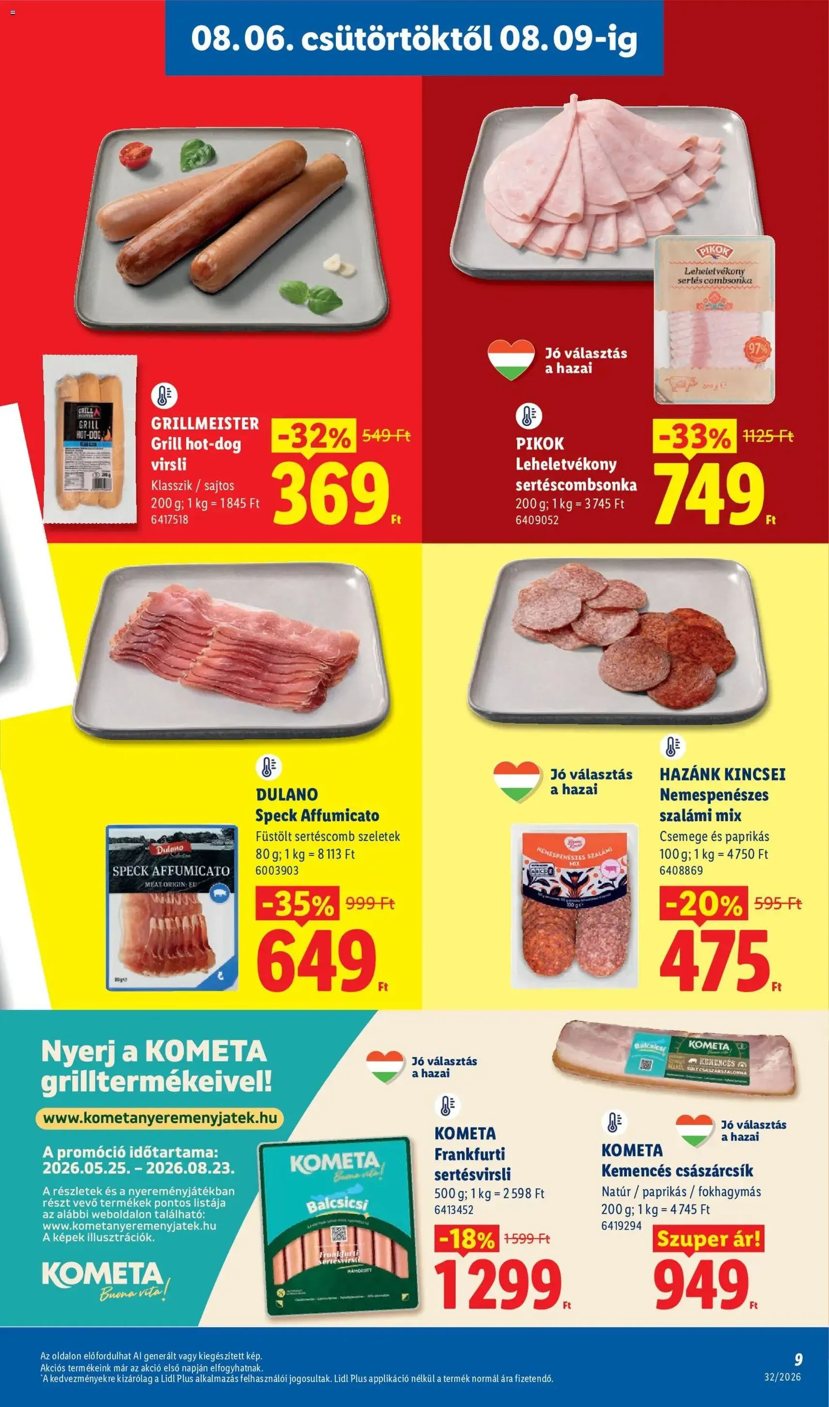 Lidl akciós újság - 2026.08.06. érvényes szórólap 9 oldal 80 oldalból