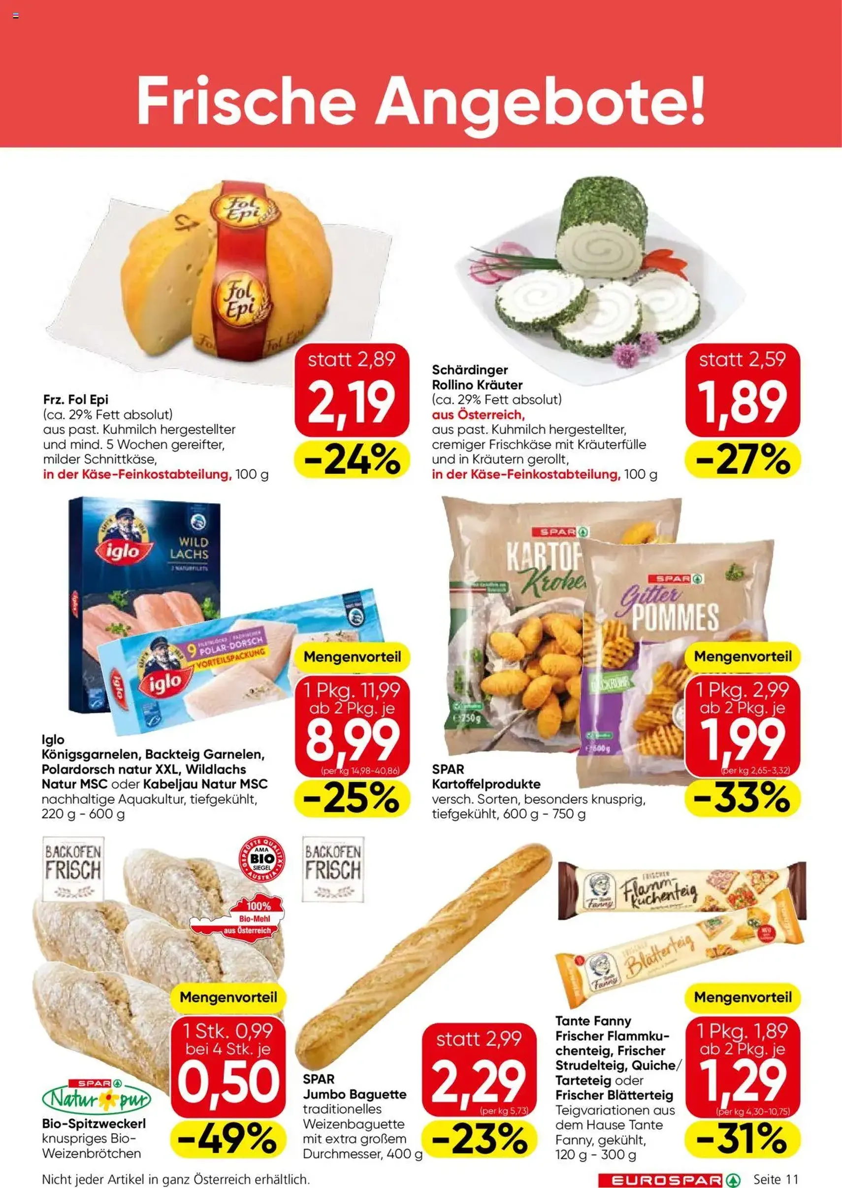 Eurospar Flugblatt - Gültiger Prospekt ab 28.08.2025, Seite 11 von insgesamt 16 Eurospar Flugblatt - Gültiger Prospekt ab 28.08.2025, Seite 11 von insgesamt 16