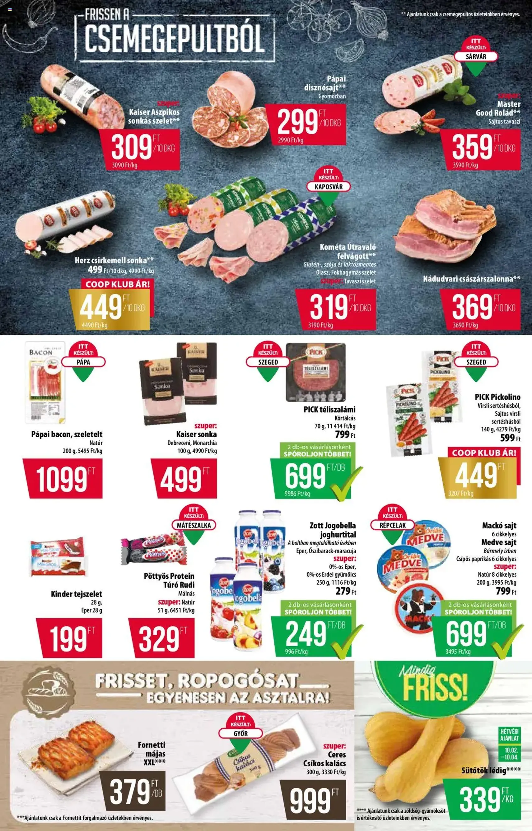 COOP Akciós újság - 2025.10.02. érvényes szórólap 2 oldal 8 oldalból COOP Akciós újság - 2025.10.02. érvényes szórólap 2 oldal 8 oldalból