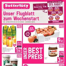 Sutterlüty Flugblatt - Prospekt Vorschau gültig ab 14.09.2026