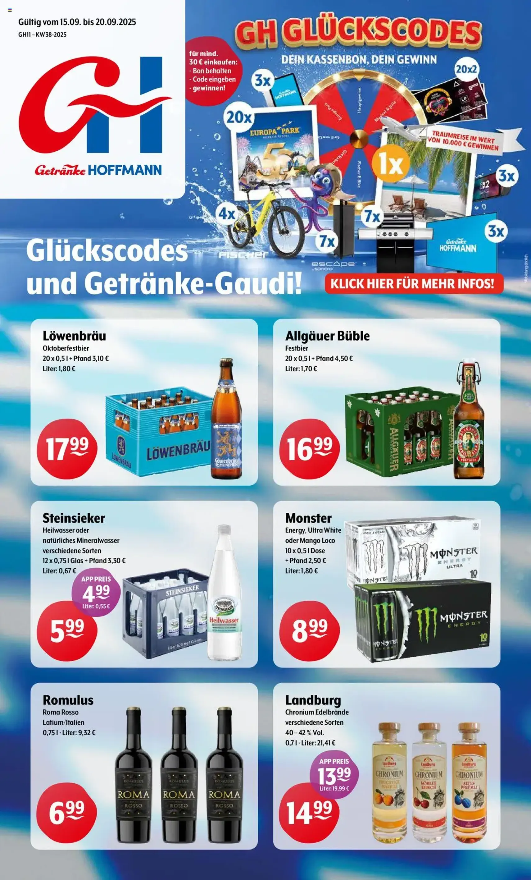 Trink und Spare Prospekt - Gültiger Prospekt ab 15.09.2025, Seite 1 von insgesamt 12