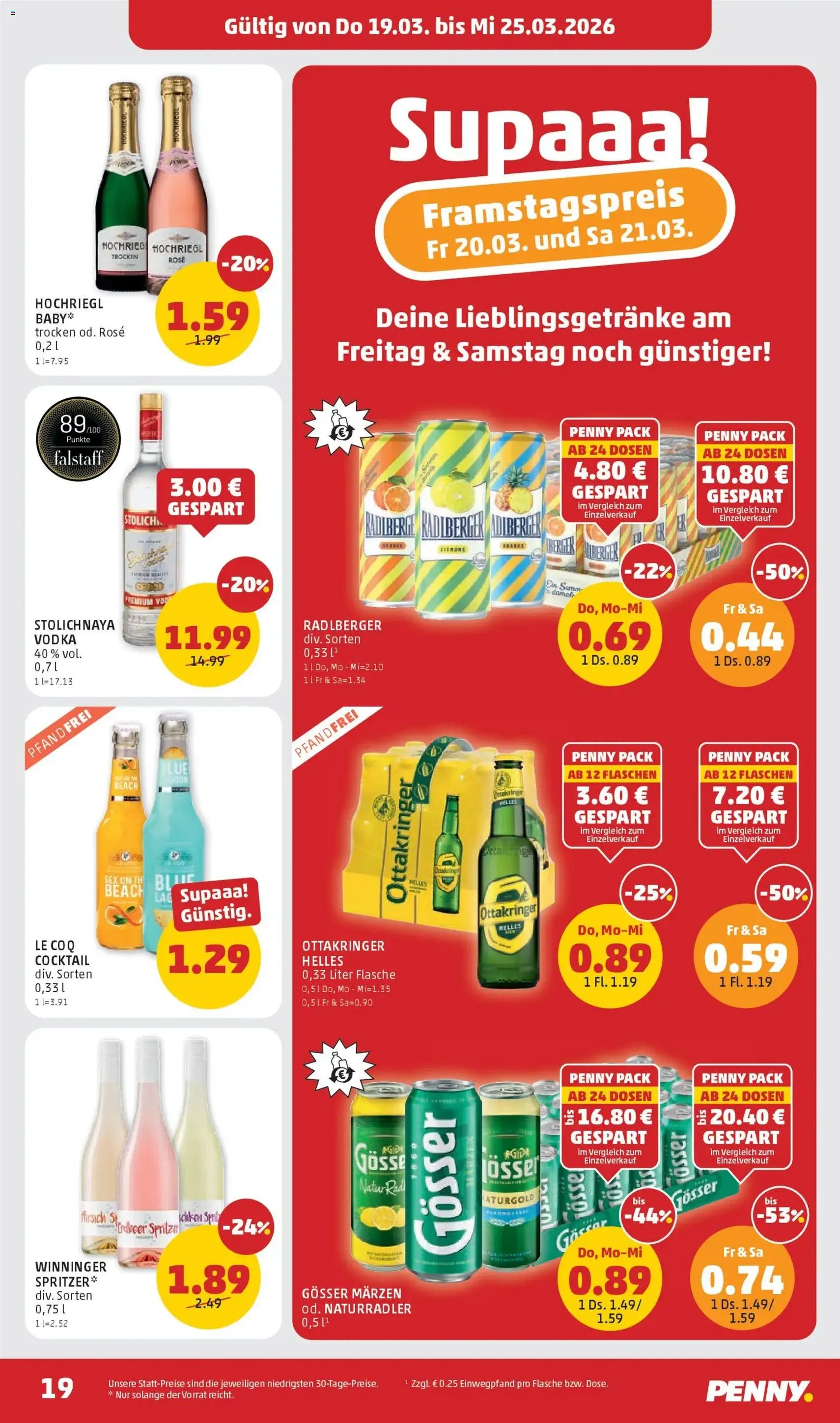 Penny Markt - Flugblatt - Gültiger Prospekt ab 19.03.2026, Seite 19 von insgesamt 32