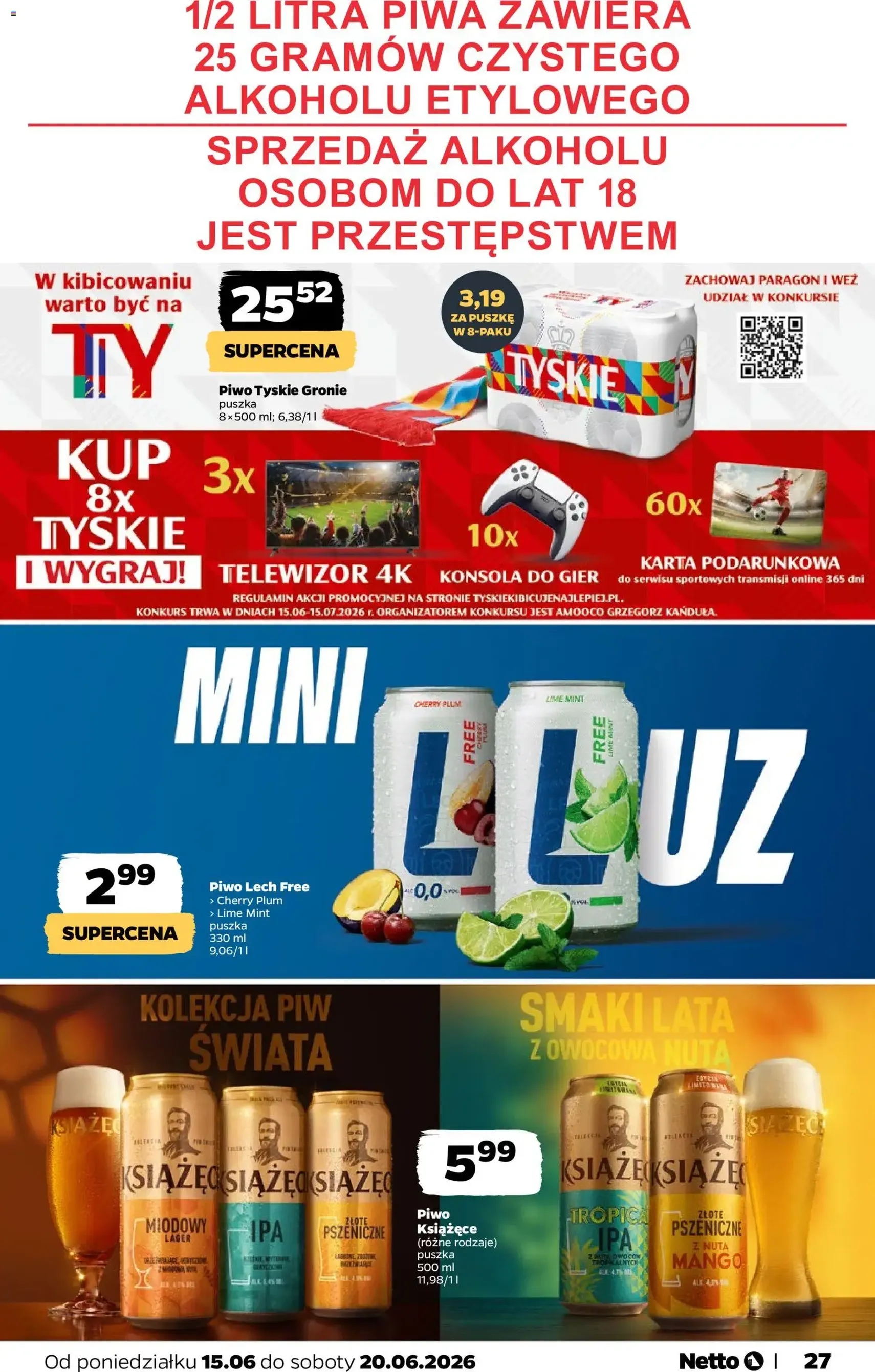 Netto gazetka od poniedziałku spożywcza - ważny gazetka od 15.06.2026 strona 27 z 35