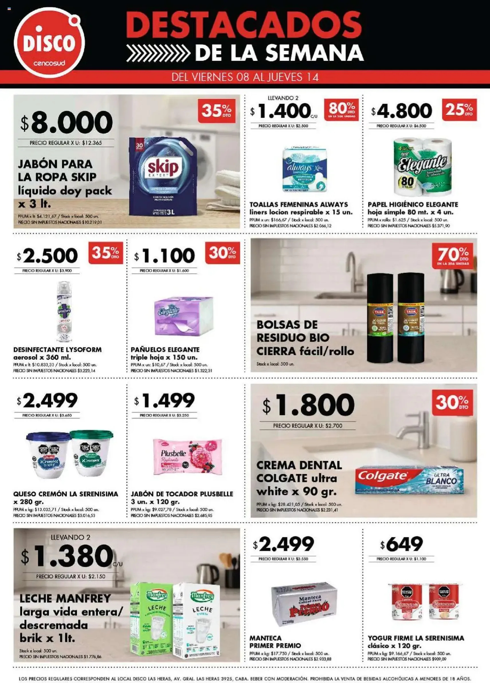 Disco ofertas - folleto válido desde 08/08/2025 página 7 de 9 Disco ofertas - folleto válido desde 08/08/2025 página 7 de 9