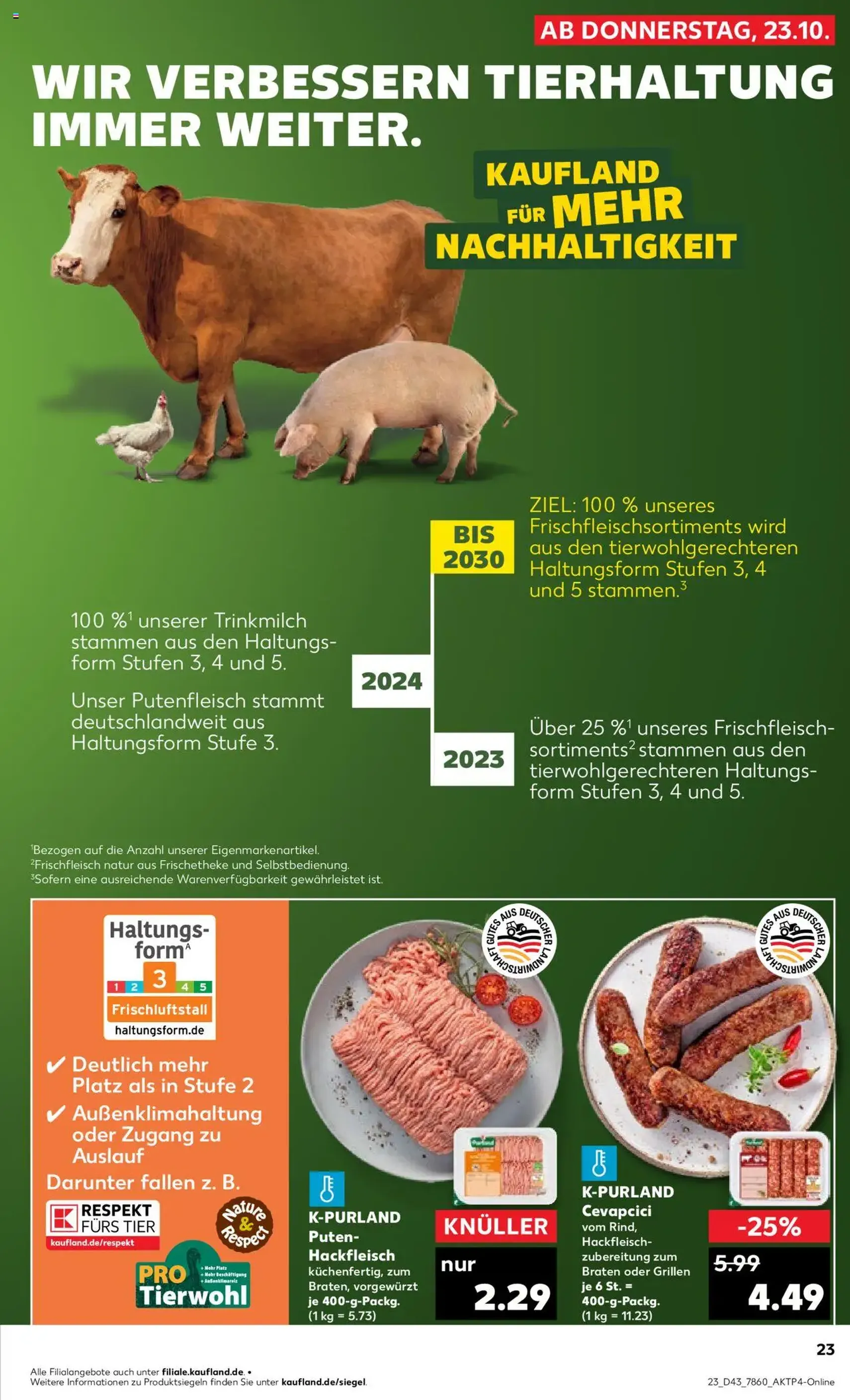 Kaufland Prospekt - Gültiger Prospekt ab 23.10.2025, Seite 23 von insgesamt 61 Kaufland Prospekt - Gültiger Prospekt ab 23.10.2025, Seite 23 von insgesamt 61