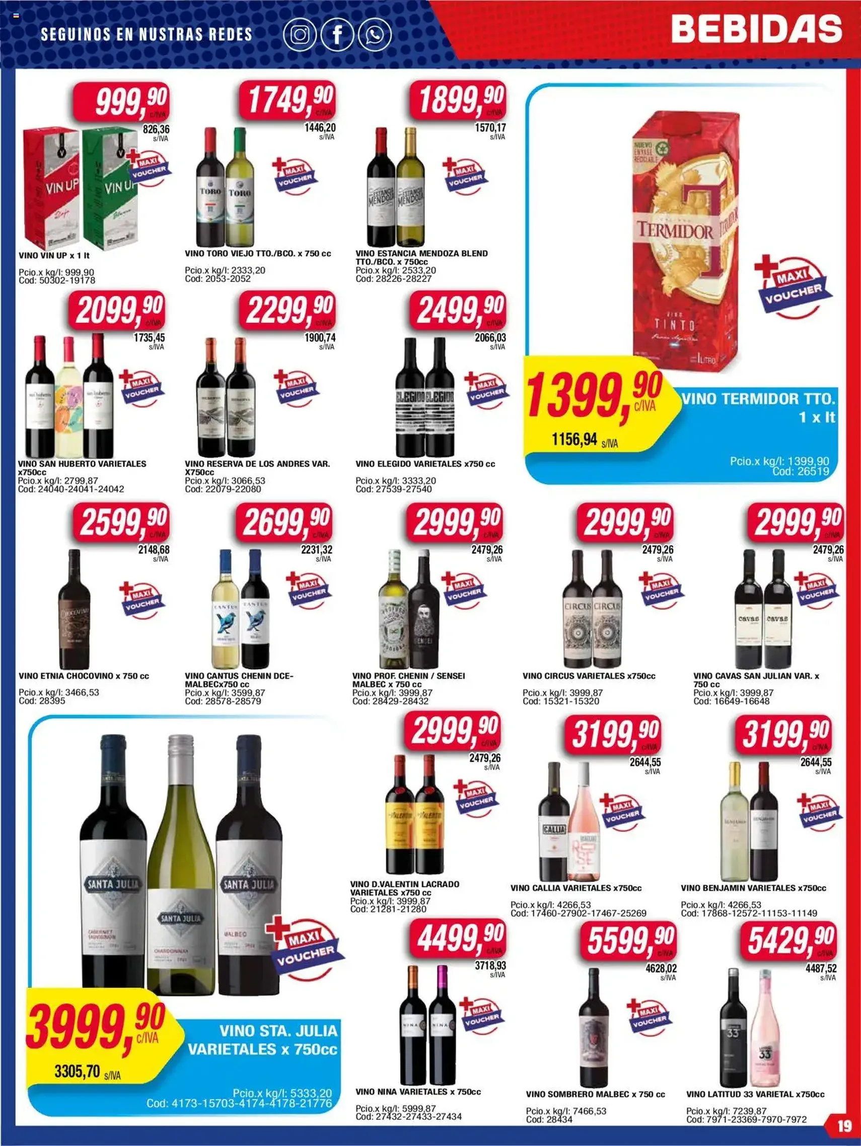 Maxiconsumo ofertas - folleto válido desde 21/07/2025 página 19 de 28 Maxiconsumo ofertas - folleto válido desde 21/07/2025 página 19 de 28