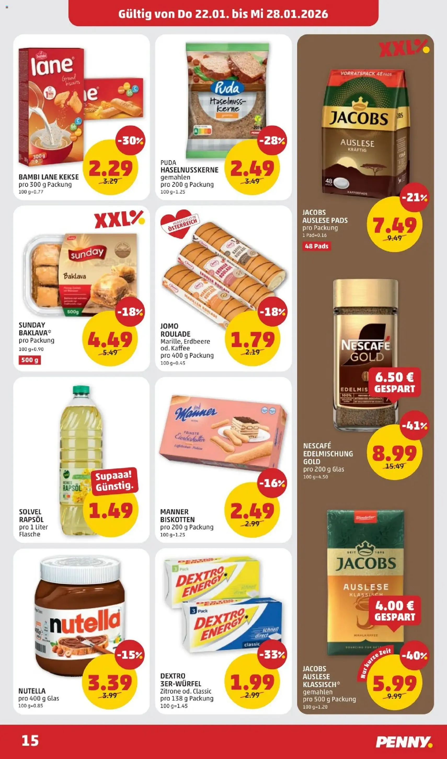 Penny Markt Flugblatt - Gültiger Prospekt ab 22.01.2026, Seite 15 von insgesamt 32