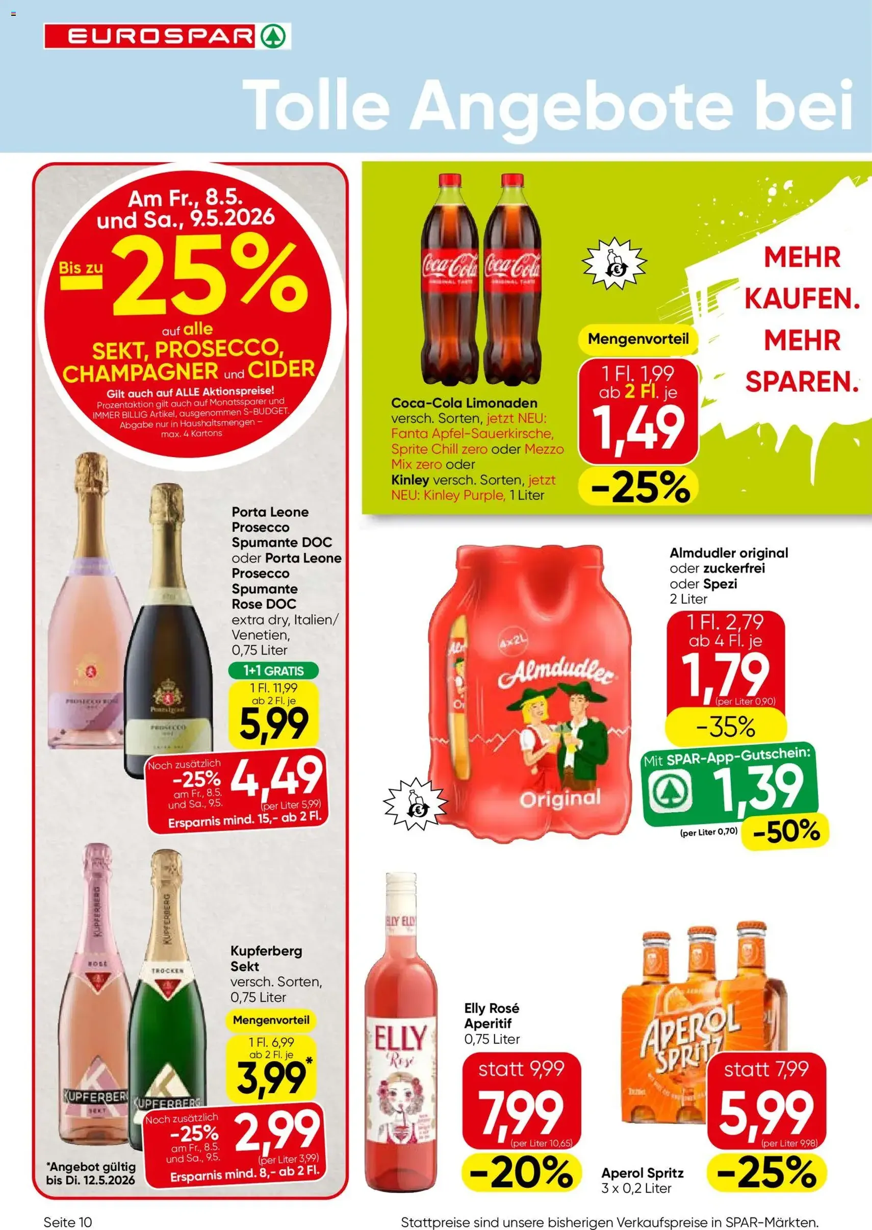 Eurospar Flugblatt - Gültiger Prospekt ab 07.05.2026, Seite 10 von insgesamt 16